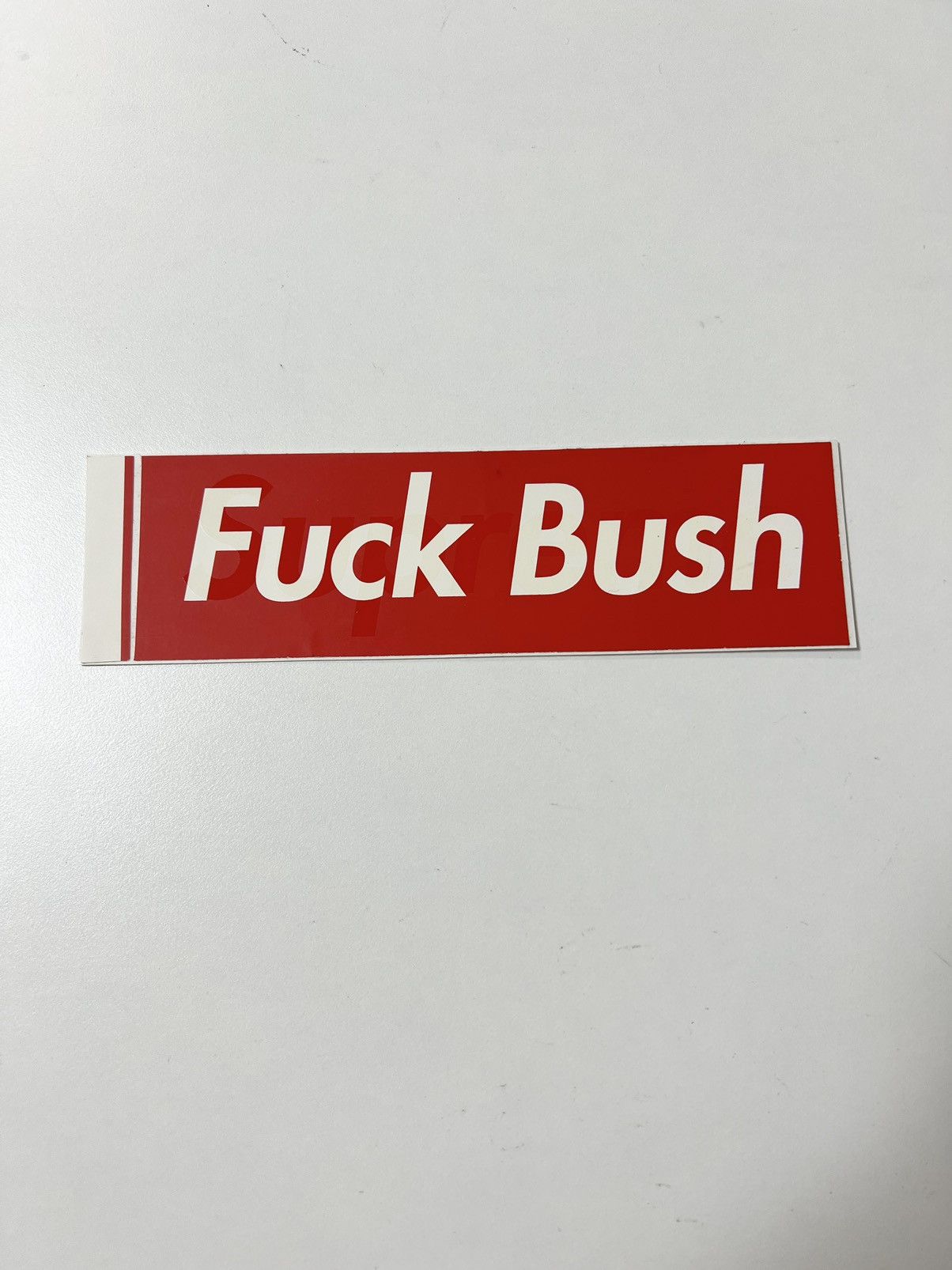 Supreme fxxx bush box logo sticker