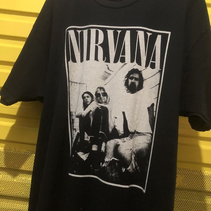 NIRVANA Nirvana Band T-shirt, Band T, Men's XXL cotton black type Vintage Second Hand