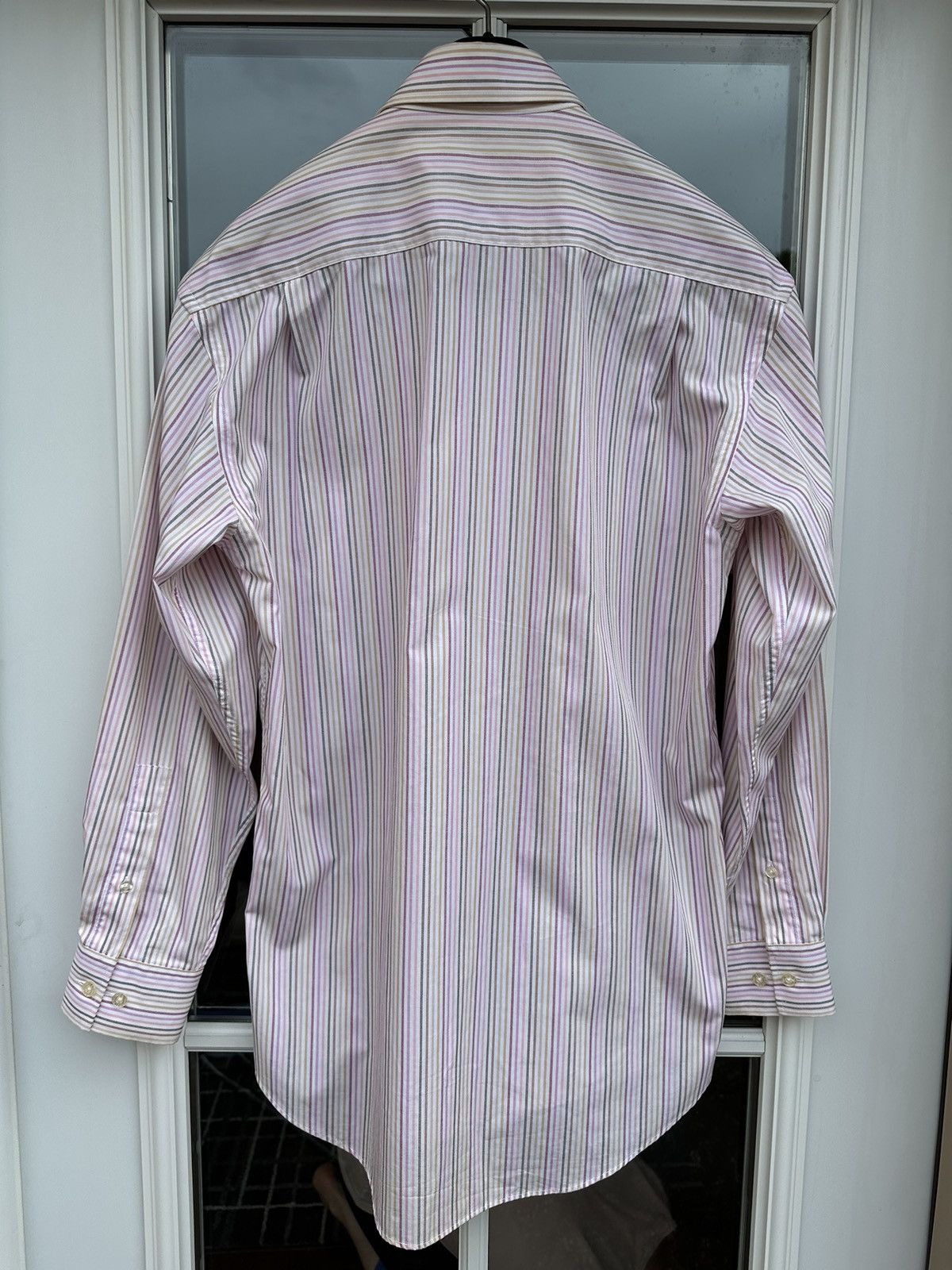 Balenciaga Balenciaga BB oversized striped coloured pocket shirt Size US L / EU 52-54 / 3 - 2 Thumbnail