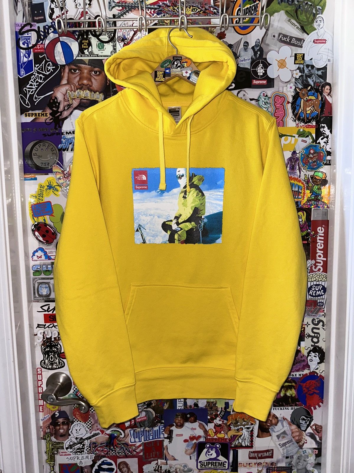 Supreme FW18 Supreme The North Face Photo Hoodie Yellow 2018 Medium |  Grailed