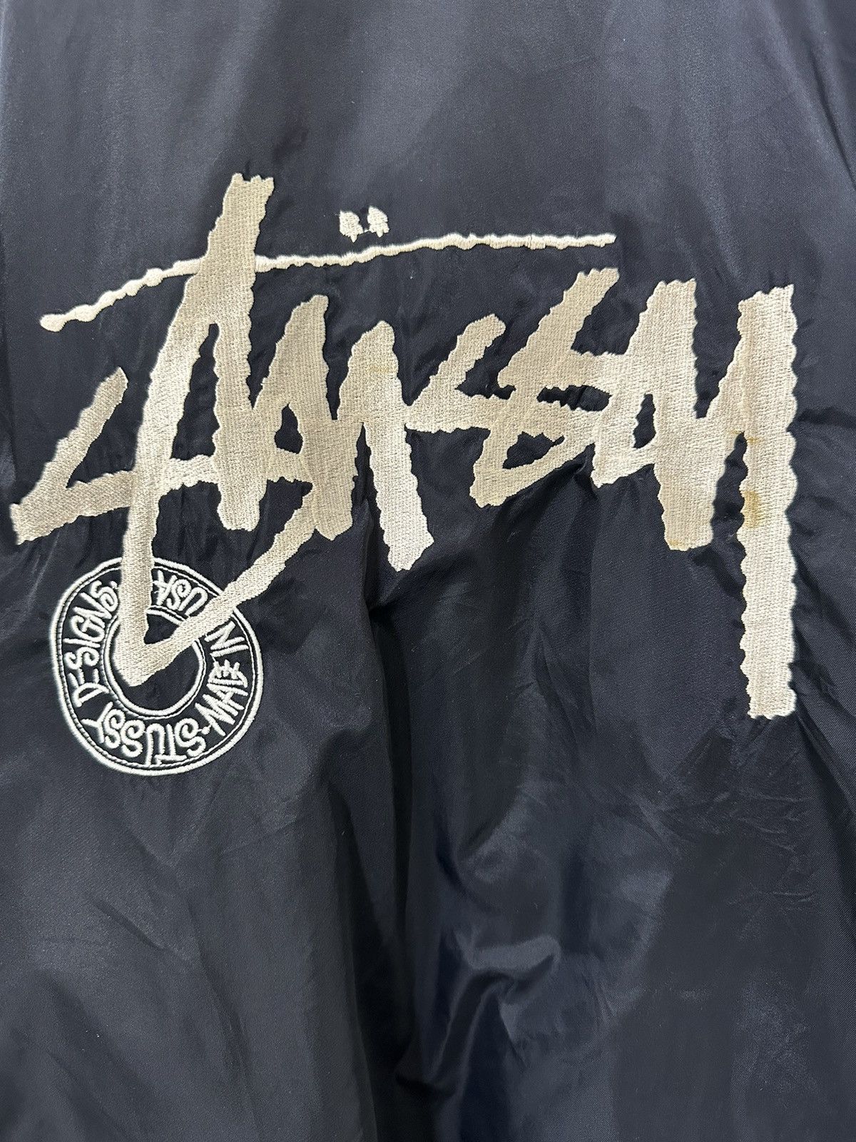 Stussy Stussy Windbreaker Jacket Big Logo Design Embroidered logo Size US L / EU 52-54 / 3 - 3 Thumbnail