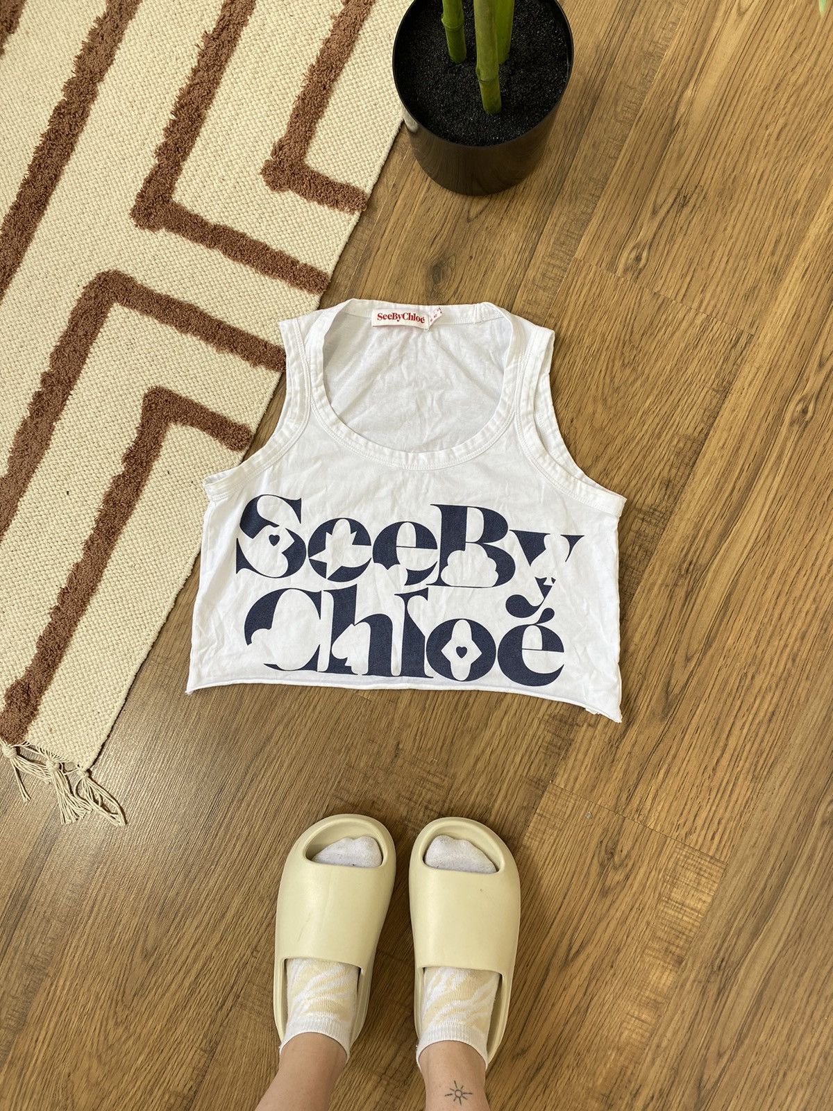 Chloe SEE BY CHLOE CUTE CROPPED TANK TOP Size S / US 4 / IT 40 - 1 Thumbnail