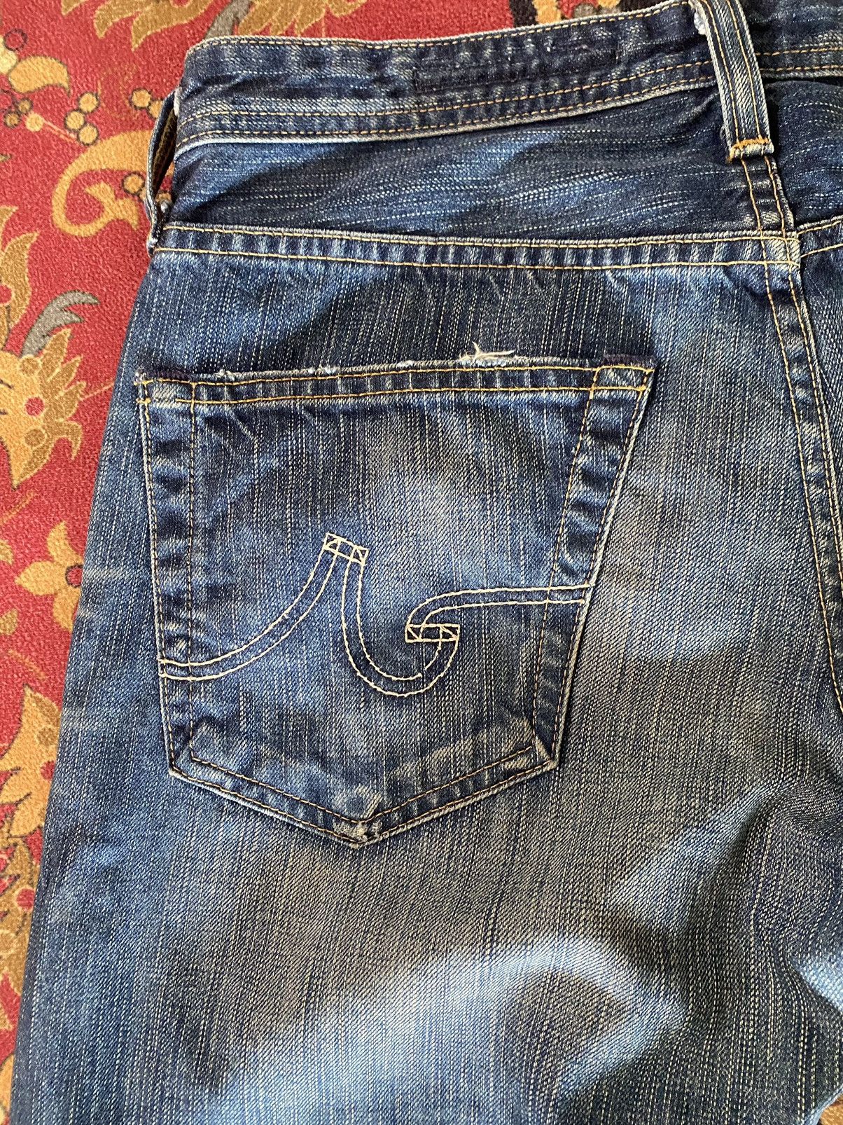 AG Adriano Goldschmied × Vintage 🔥RARE🔥Vintage AG Adriano Goldschmied Blue Faded Jeans Size US 31 - 6 Thumbnail