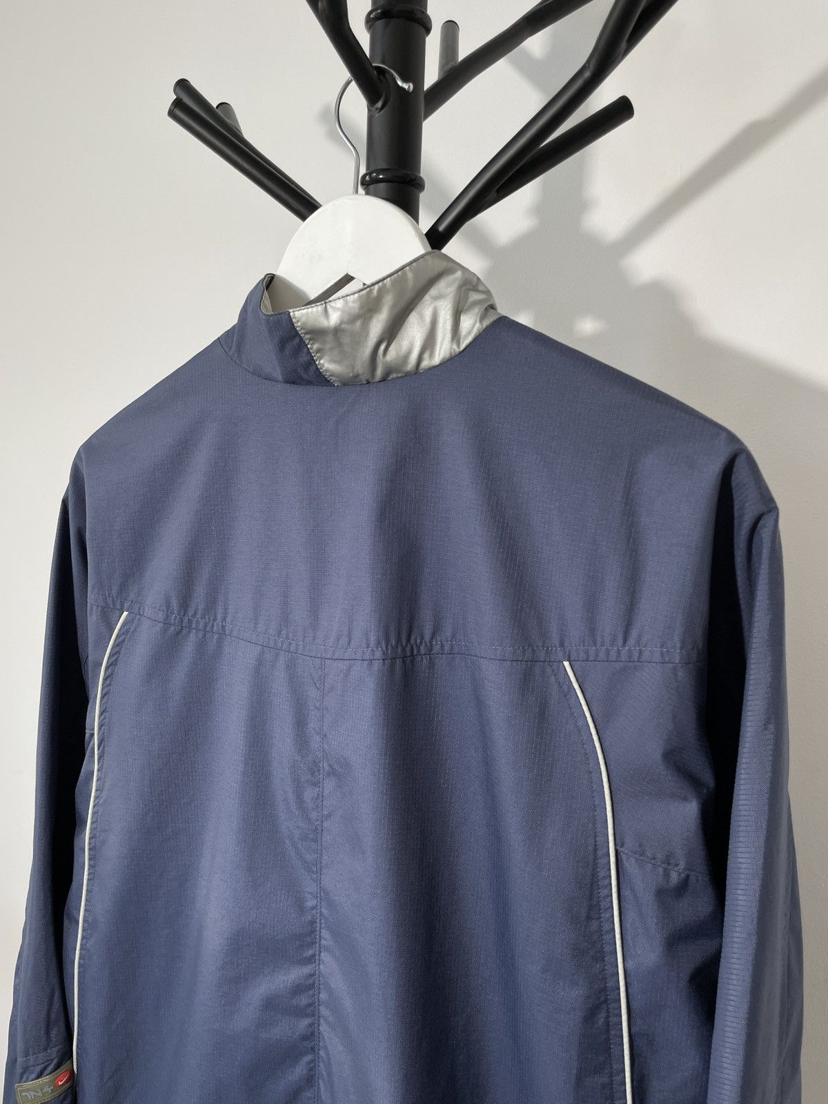 Nike × Vintage Vintage 90s Nike TN+ Center Swoosh Chrome Jacket Size US M / EU 48-50 / 2 - 16 Thumbnail