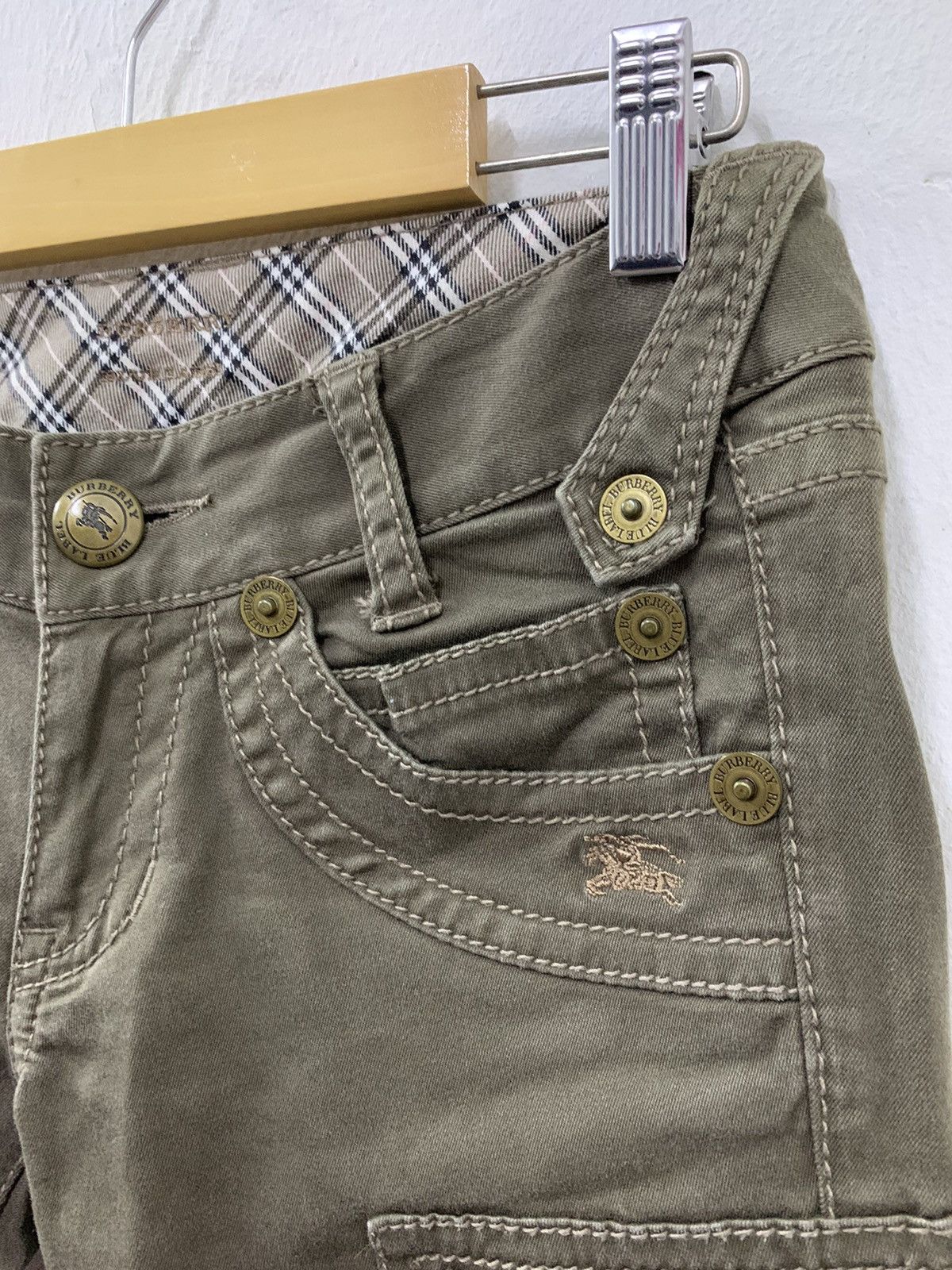 Burberry Burberry Multi Pocket Cargo Pants Skinny Flare Blue Label Size 27" / US 4 / IT 40 - 5 Thumbnail