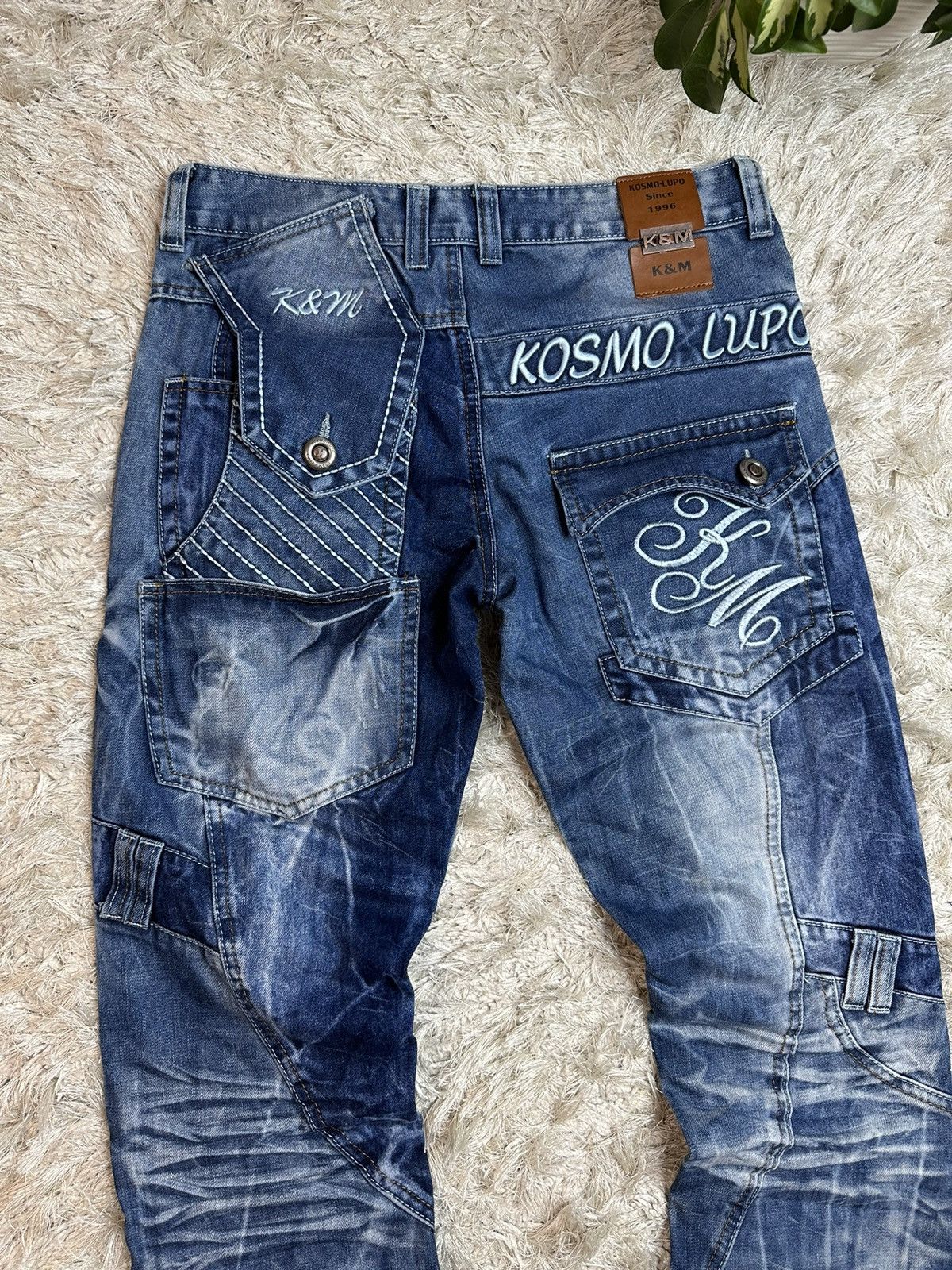 Denime Street Wear Vintage Jeans K&M Kosmo Lupo Size US 29 - 2 Thumbnail
