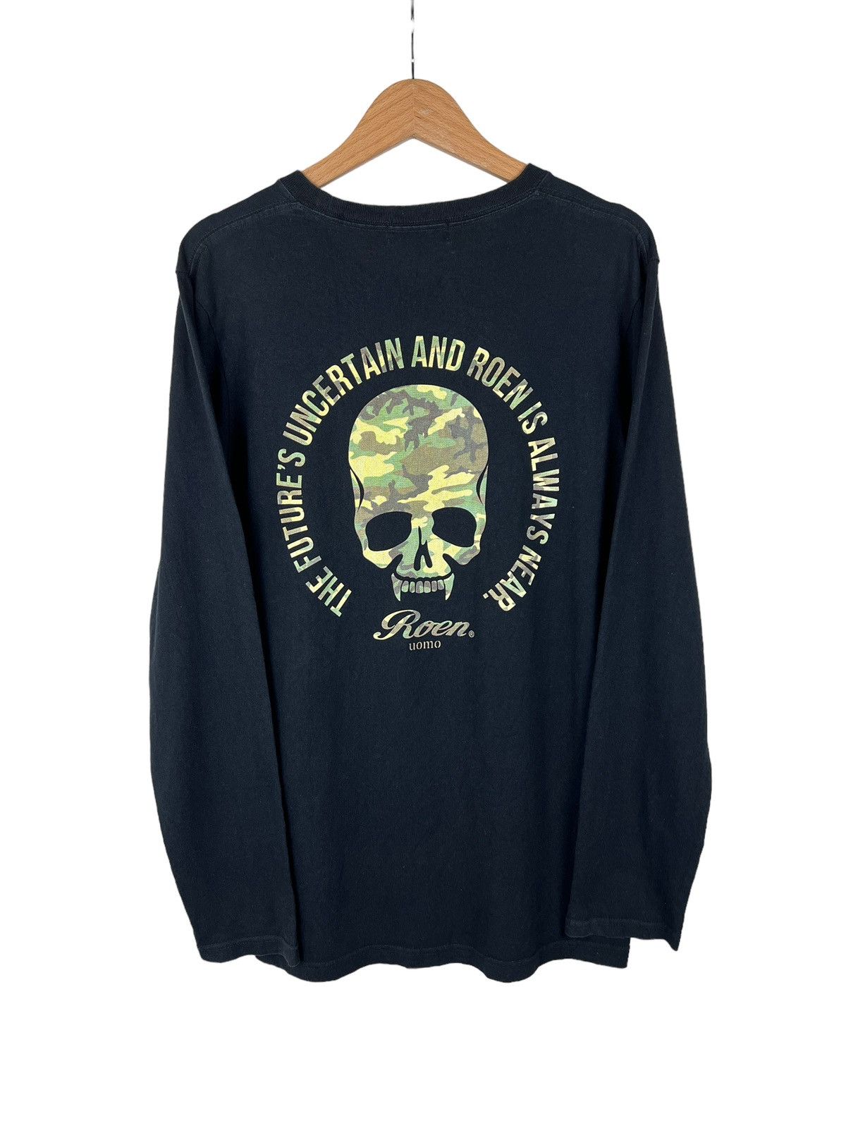 Roen long sleeve shirt 髑髏 bedrock Men's Roen Long Sleeve T Shirts | Grailed