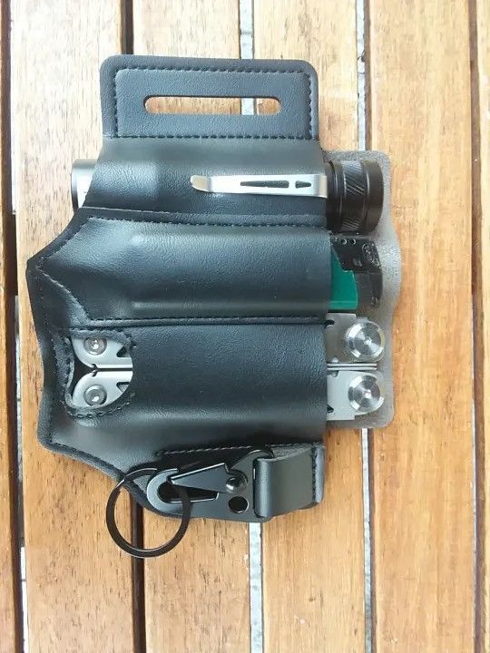 Leather Multifunctional Storage Tool Pocket Size ONE SIZE - 4 Thumbnail