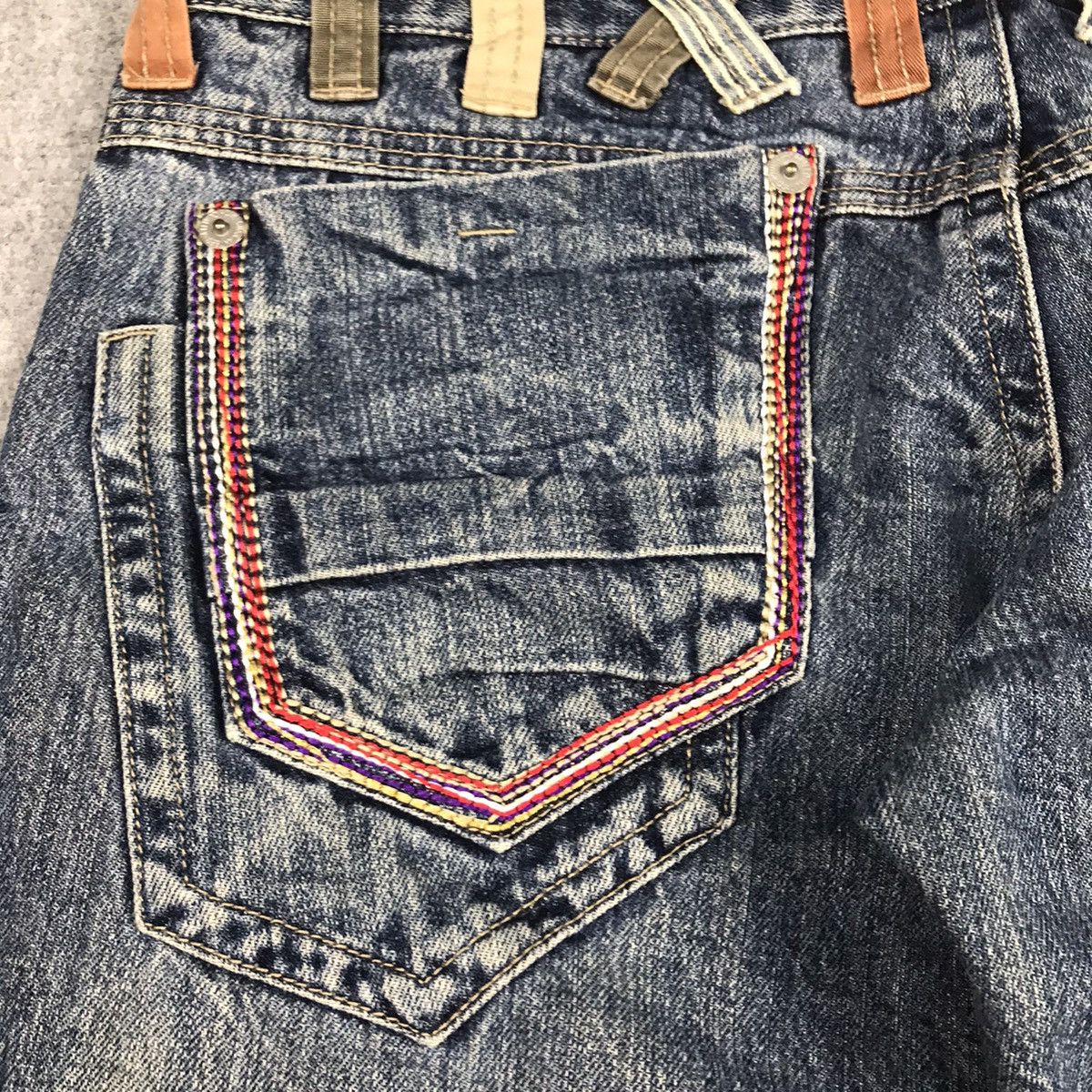 Japanese Brand DOUBLE WAIST DENIM JAPANESE STYLE DENIM PANTS Size US 31 - 16 Thumbnail