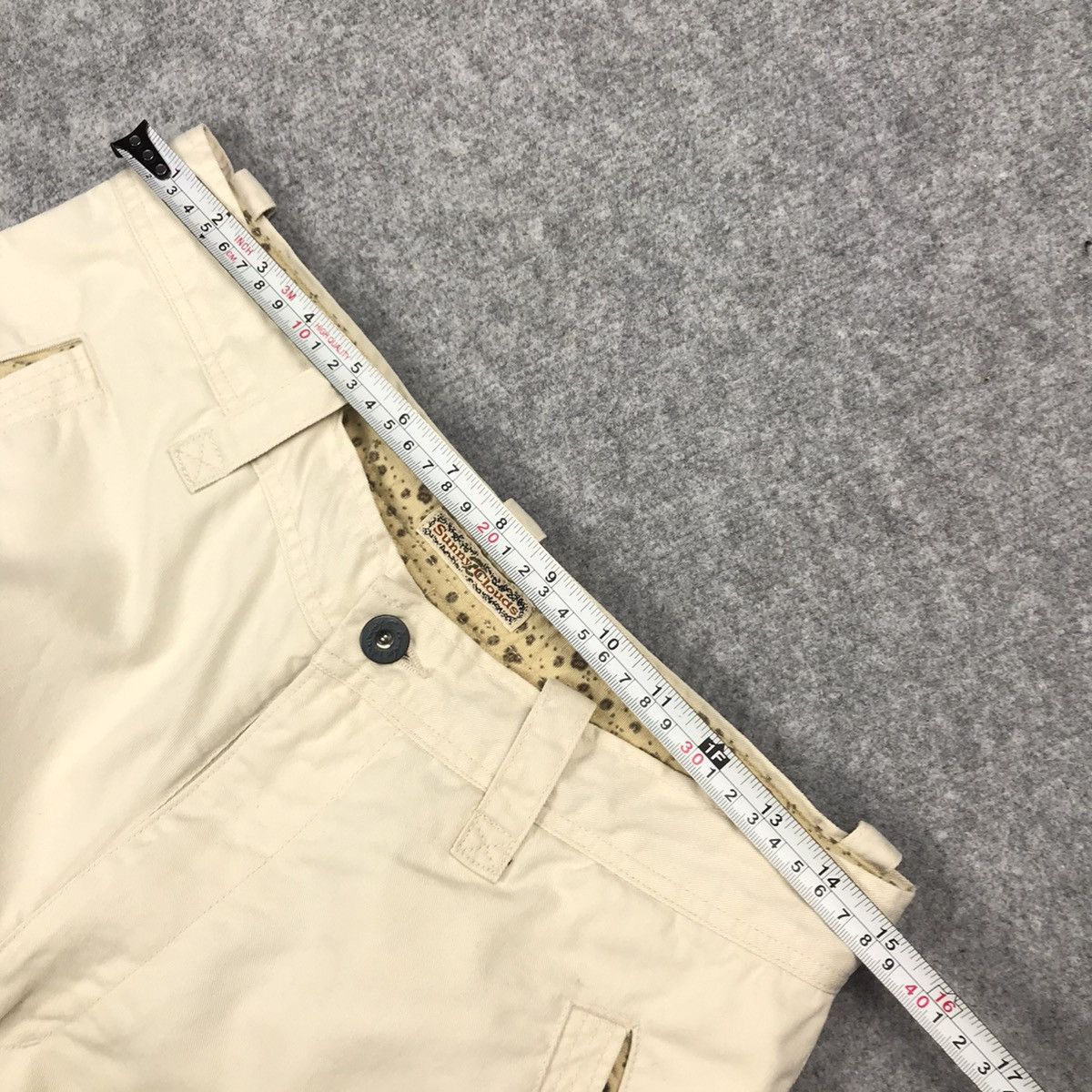 Japanese Brand BAGGY CARGO SUNNY CLOUDS CARGO CREAM PANTS Size US 28 / EU 44 - 15 Thumbnail