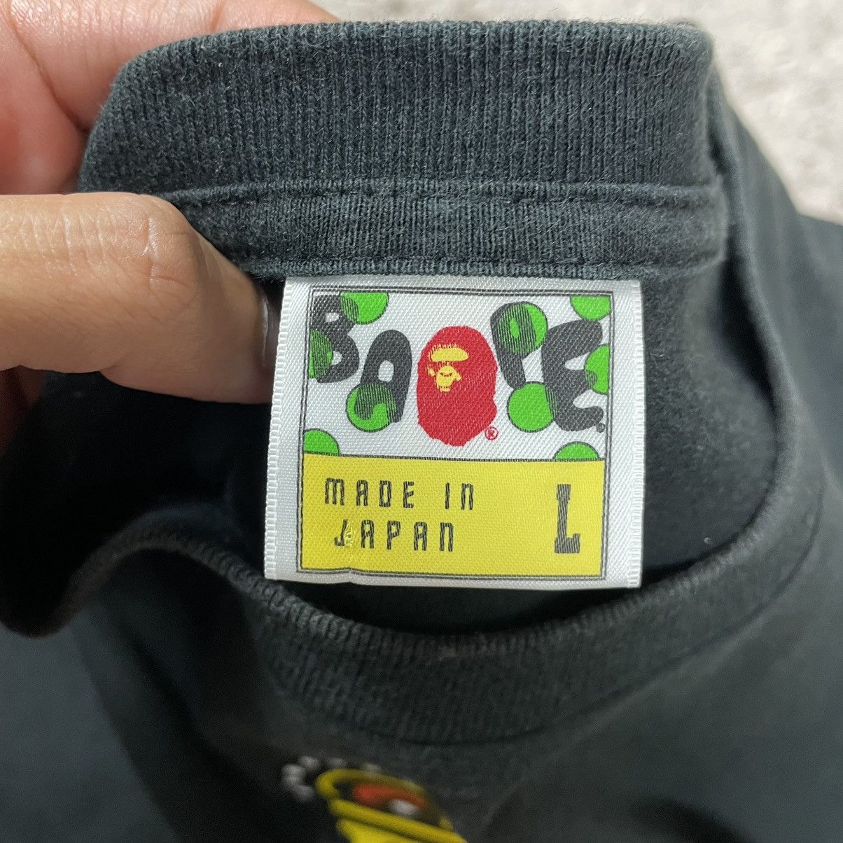 Bape Baby Milo Crown L/S Tee Size US L / EU 52-54 / 3 - 17 Thumbnail