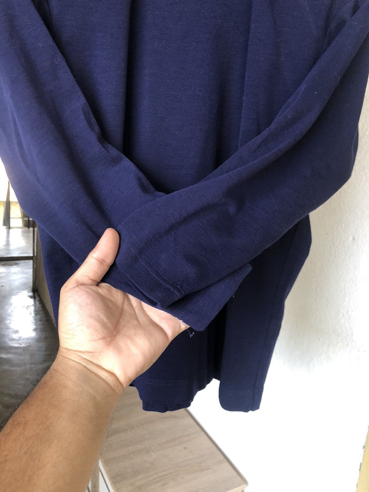 Issey Miyake Vintage 80s Issey Miyake Long Sleeve Shirt Size M / US 6-8 / IT 42-44 - 8 Thumbnail