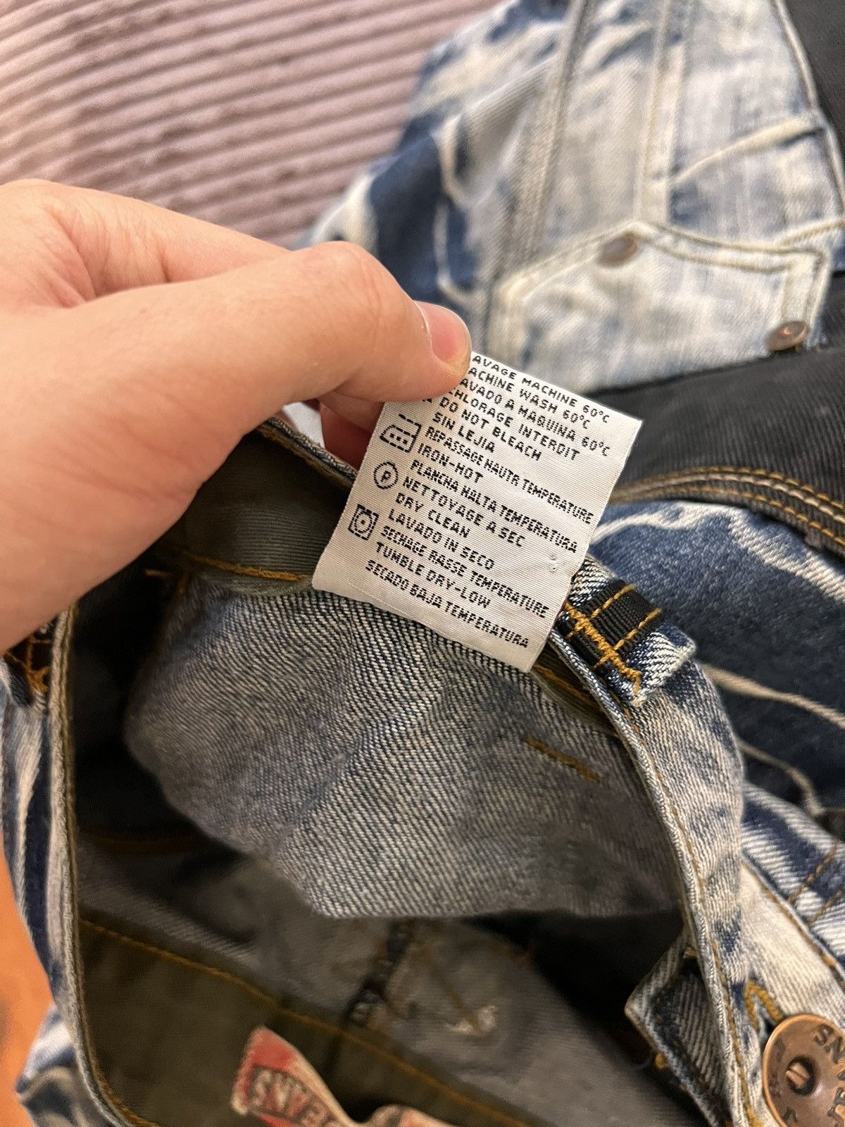 Japanese Brand Vintage Y2k Rare J&J Double Knee Pants Jeans Rare Drip Y2M Size US 34 / EU 50 - 10 Thumbnail