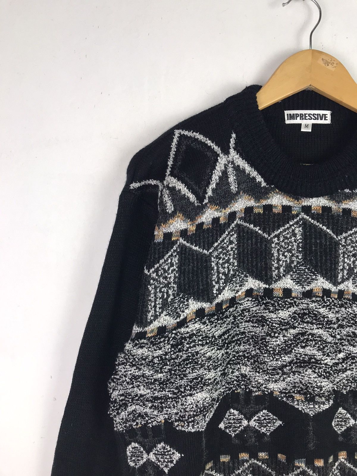 Aran Isles Knitwear × Japanese Brand × Vintage Vintage Rare Design Knitwear Inspired By Coogi Size US M / EU 48-50 / 2 - 6 Thumbnail