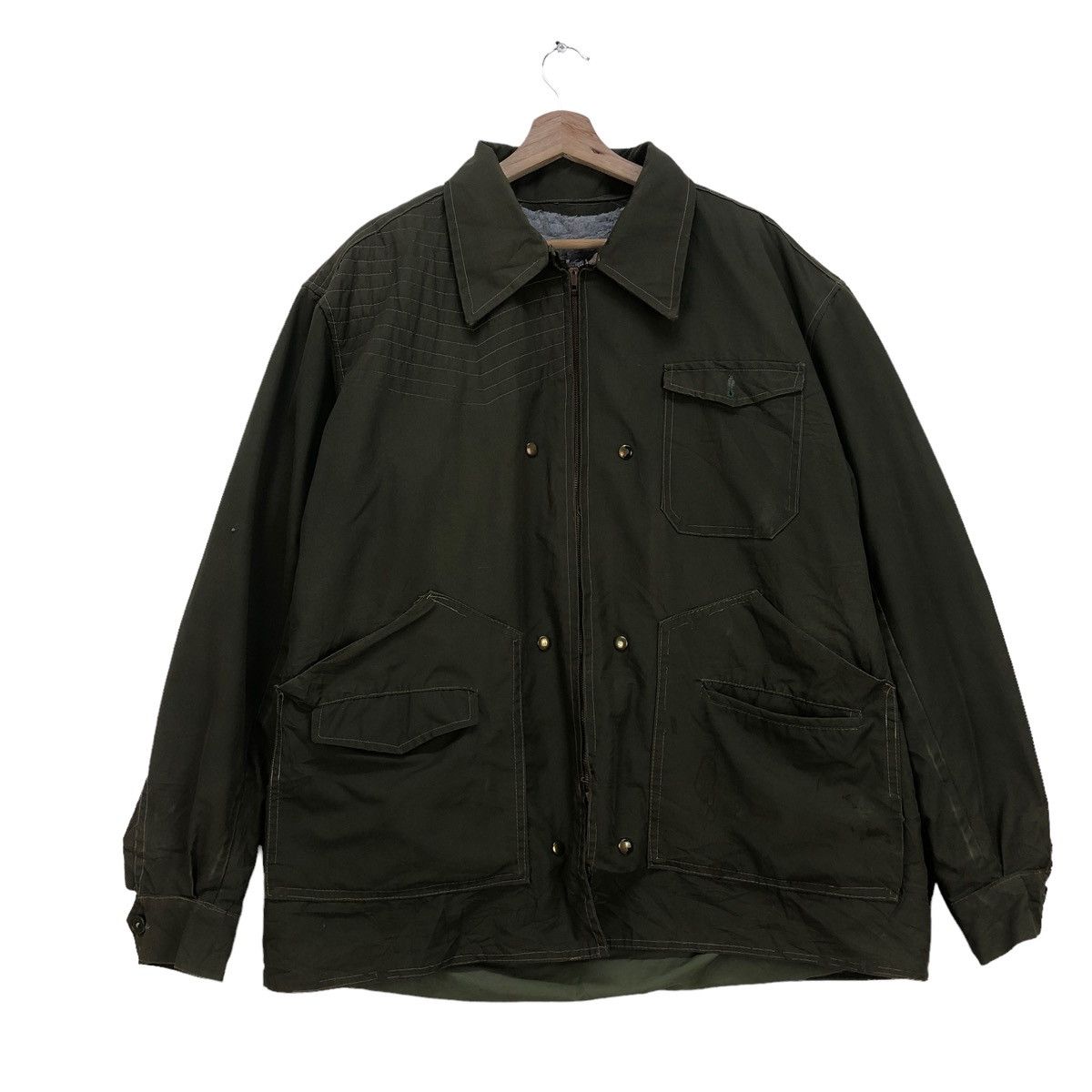 Vintage Army Jacket Lampo Zipper
