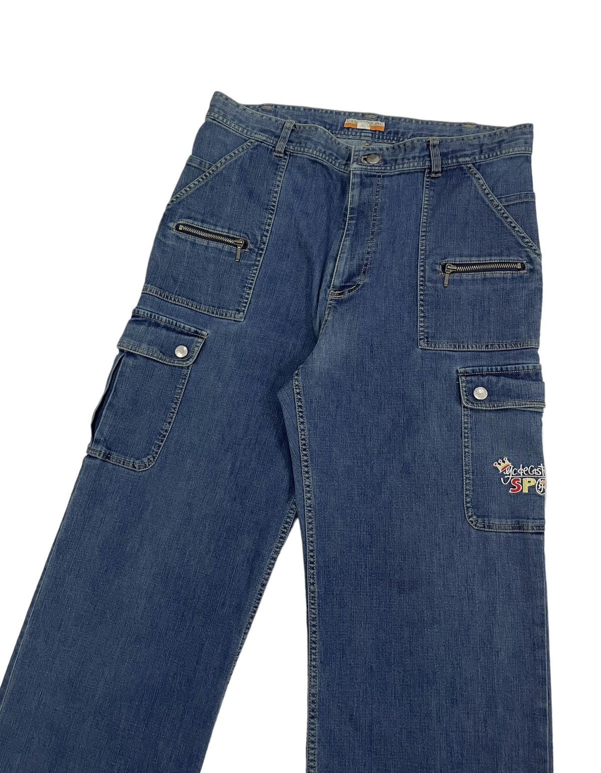 Jean Charles De Castelbajac Vintage Castelbajac Sport Cargo Jeans Embroidery Logo Size US 33 - 1 Thumbnail