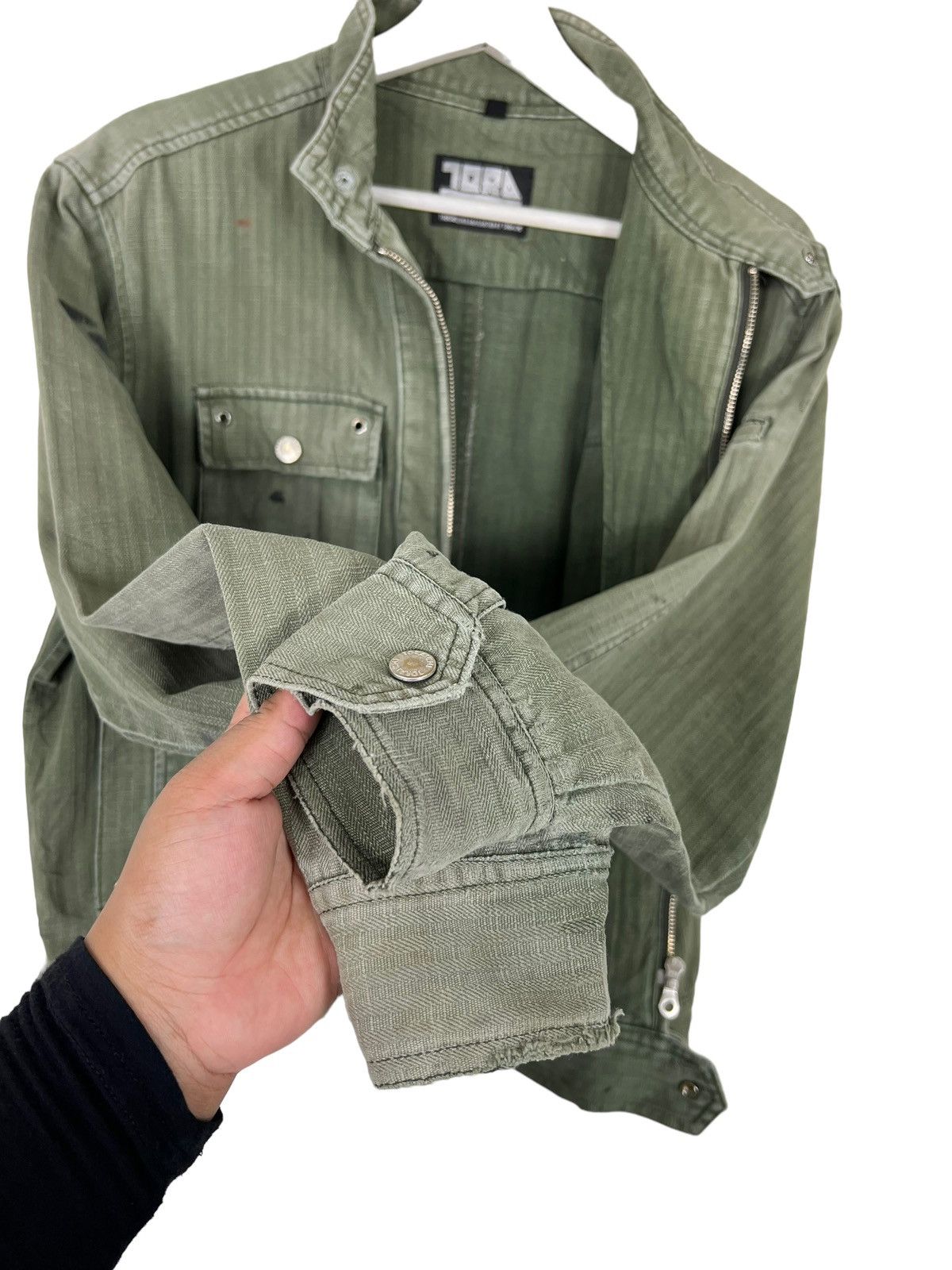 Japanese Brand × Vintage 💥 1970s VINTAGE TORA HARRINGBONE TWILL CARGO Size US S / EU 44-46 / 1 - 9 Thumbnail
