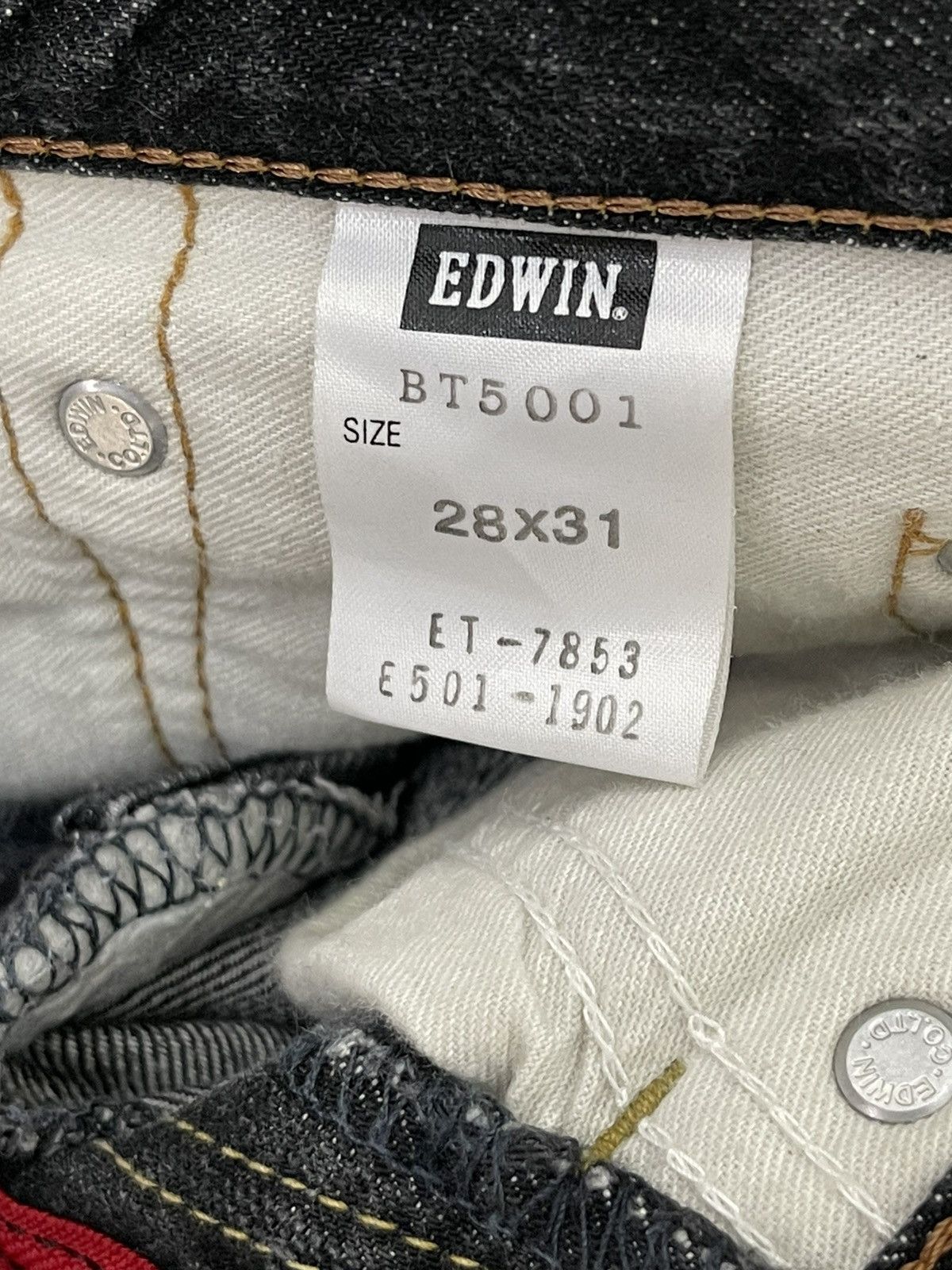 Japanese Brand Flare Jeans Edwin Japan Distress Acid Wash Boot Cut 5🟦7T Size US 30 / EU 46 - 21 Thumbnail
