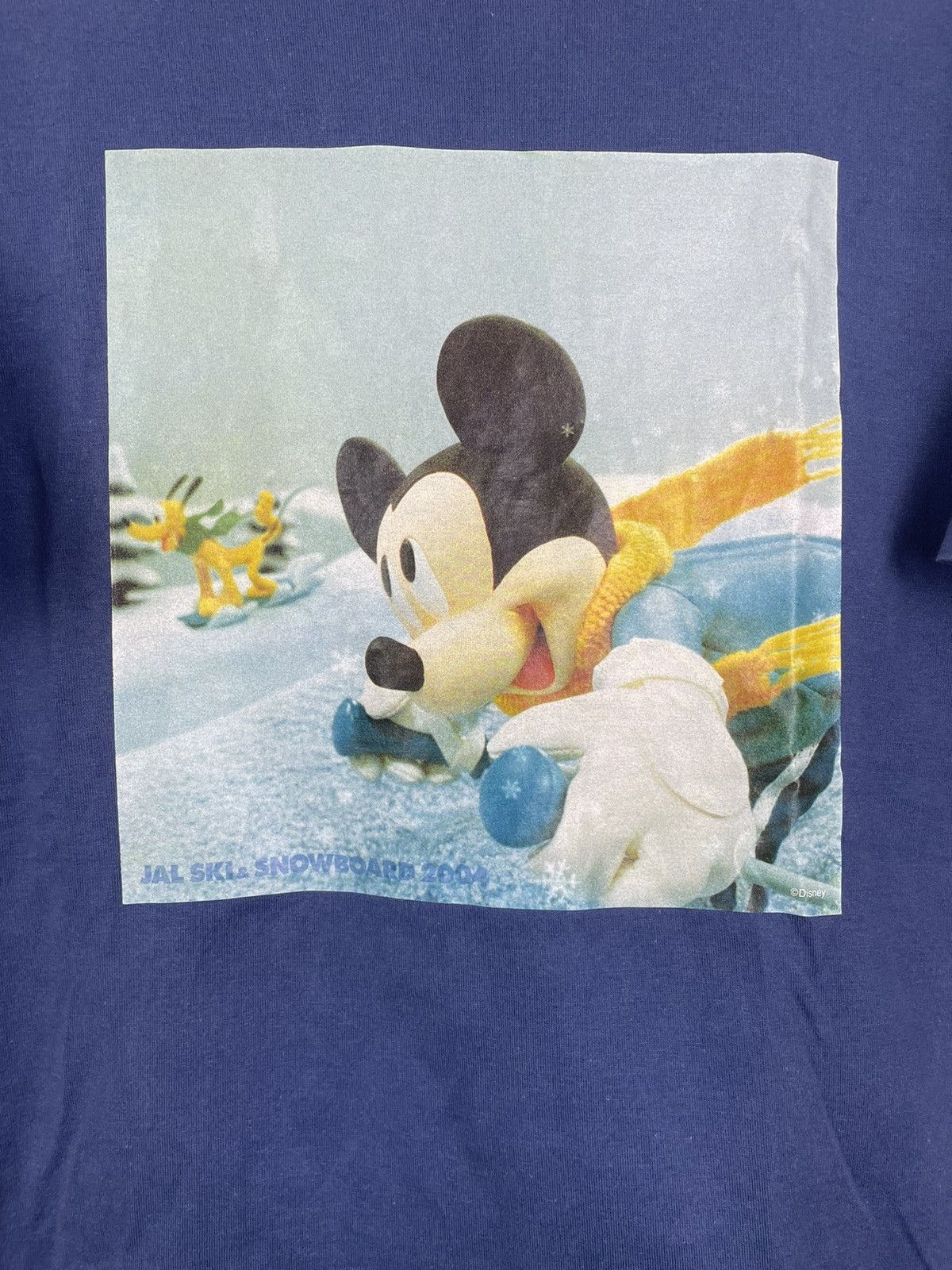 Japanese Brand × Mickey Mouse × Vintage 2004 JAL Ski Snowboard x Disney Mickey Promo Tee Size US M / EU 48-50 / 2 - 6 Thumbnail