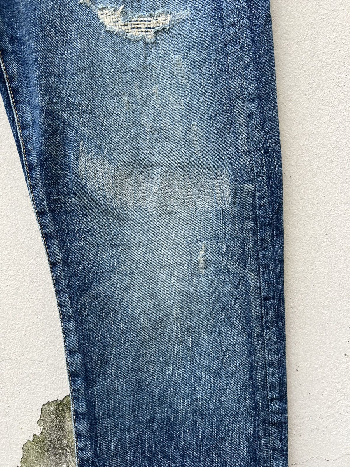 Japan Blue Japan Blue La Selva Distress Denim Skinny Jeans Size US 32 / EU 48 - 12 Thumbnail