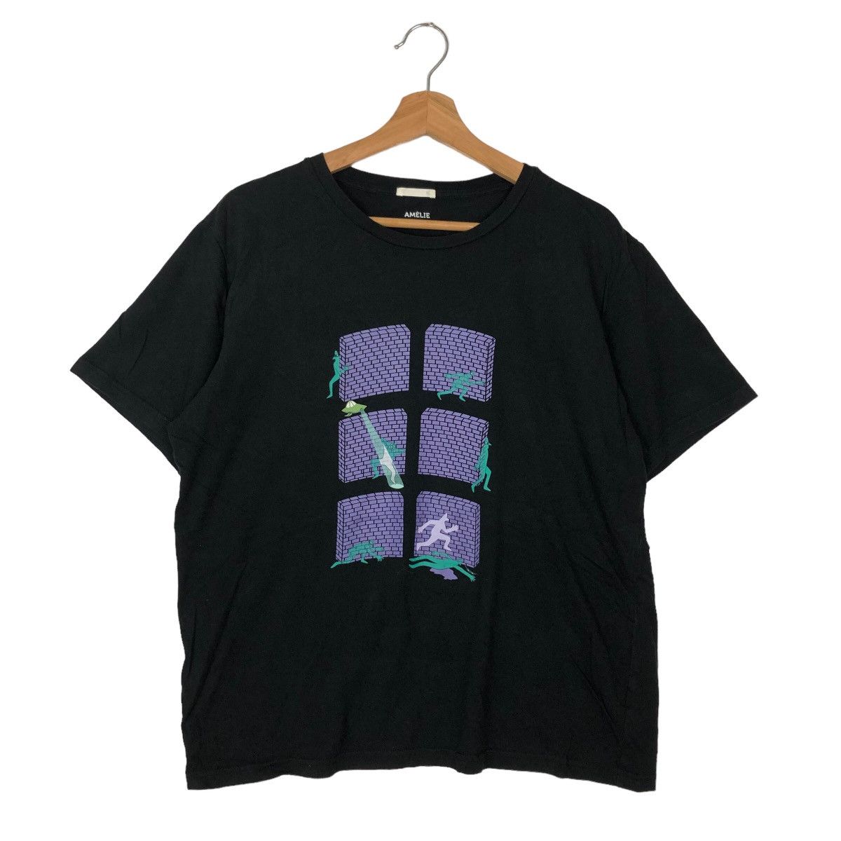 Japanese Brand 🔥RARE MOVIE TEE AMELIE CARPENTER T-SHIRT BIG LOGO Size US XL / EU 56 / 4 - 1 Thumbnail