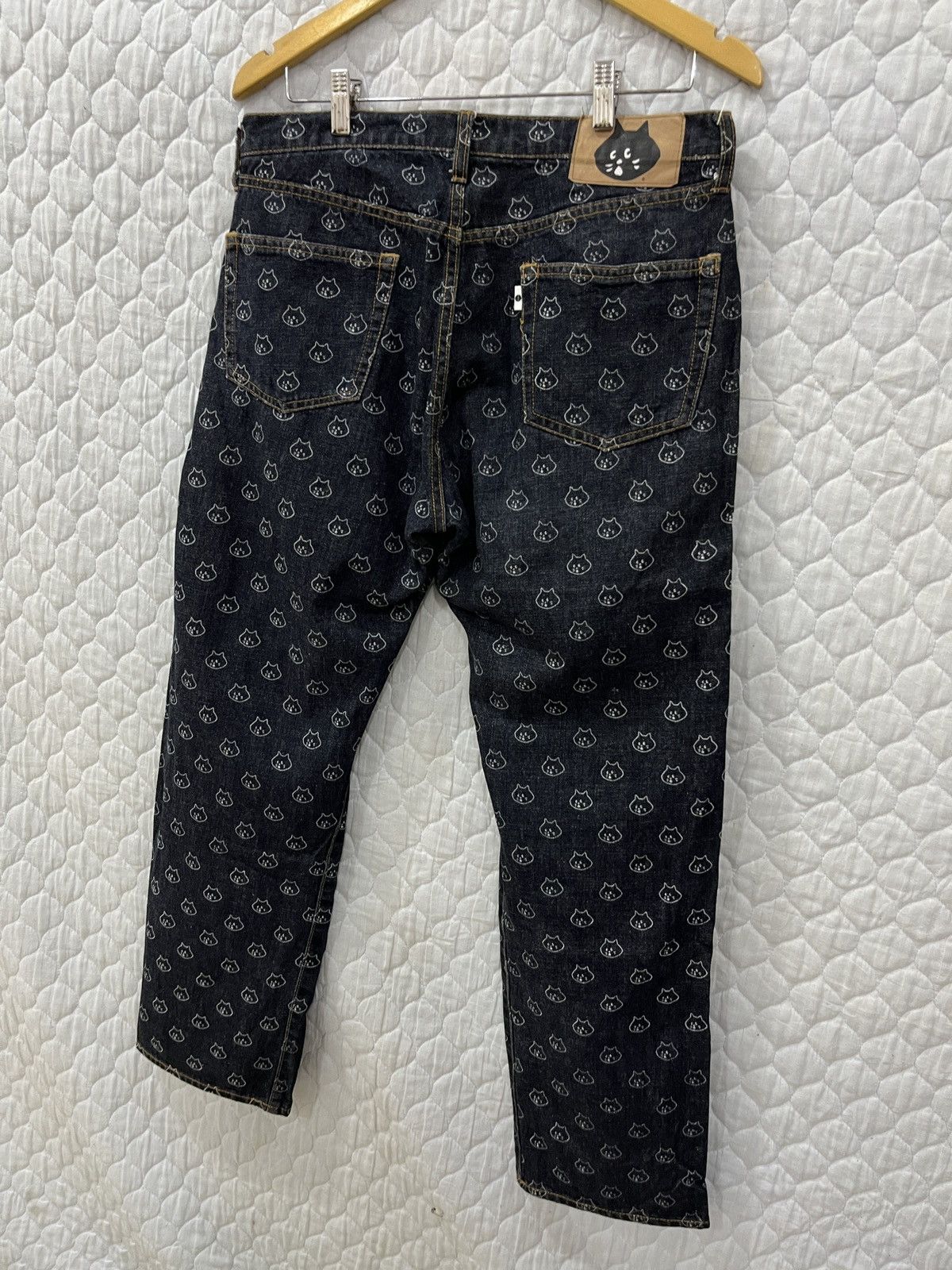 Issey Miyake (Rrrr). RARE NE-NET ISSEY MIYAKE FULLPRINT CAT LOGO Size US 33 - 7 Thumbnail
