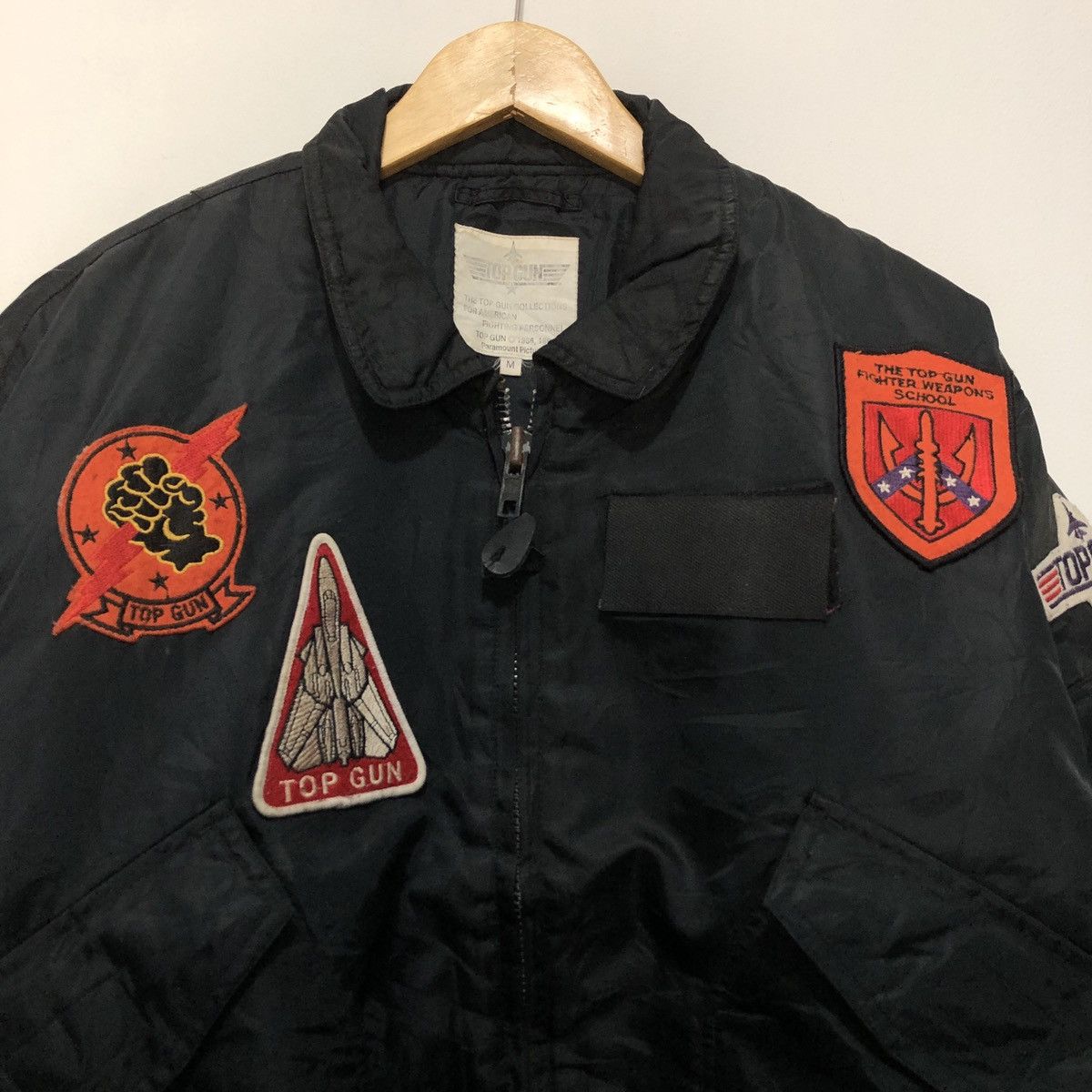 Vintage Vintage Top Gun Movie Paramount Pictures Bomber Jacket Size US M / EU 48-50 / 2 - 2 Thumbnail
