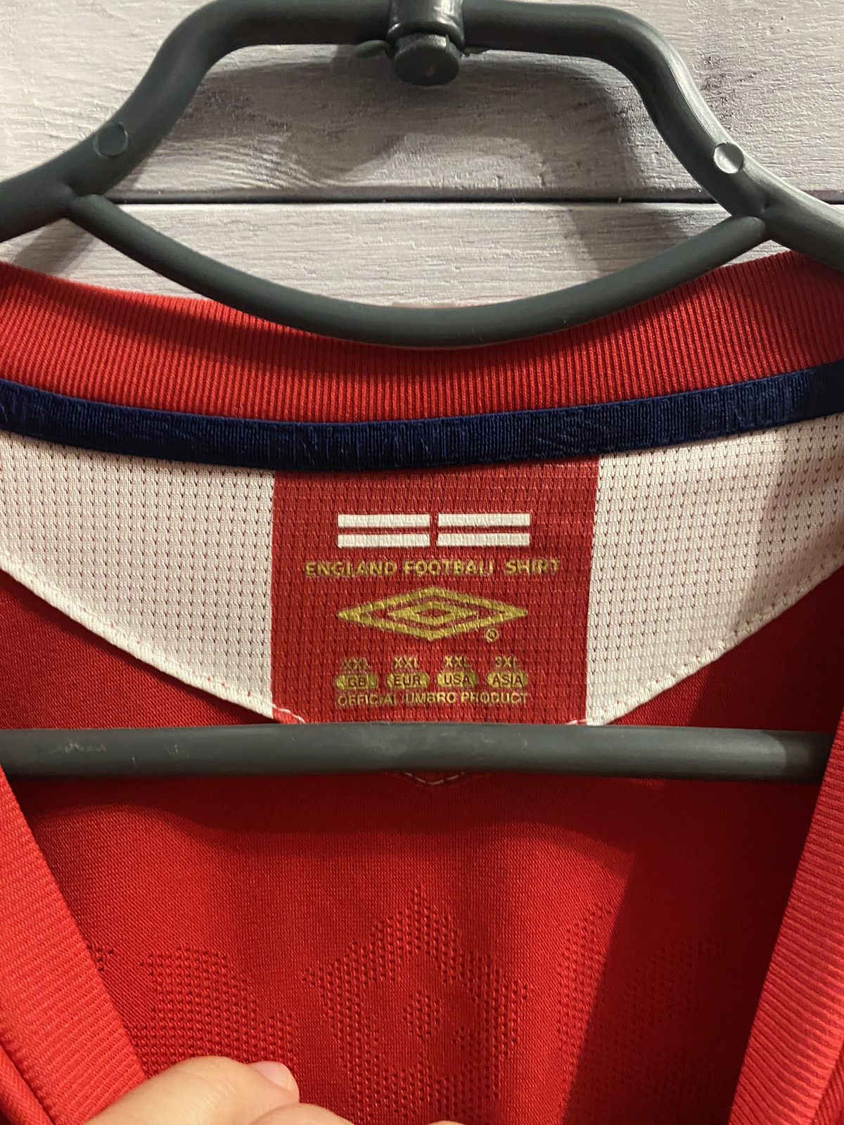 Umbro Rare Vintage Soccer Jersey England 2006-2008 Umbro. Football Size US XL / EU 56 / 4 - 11 Thumbnail
