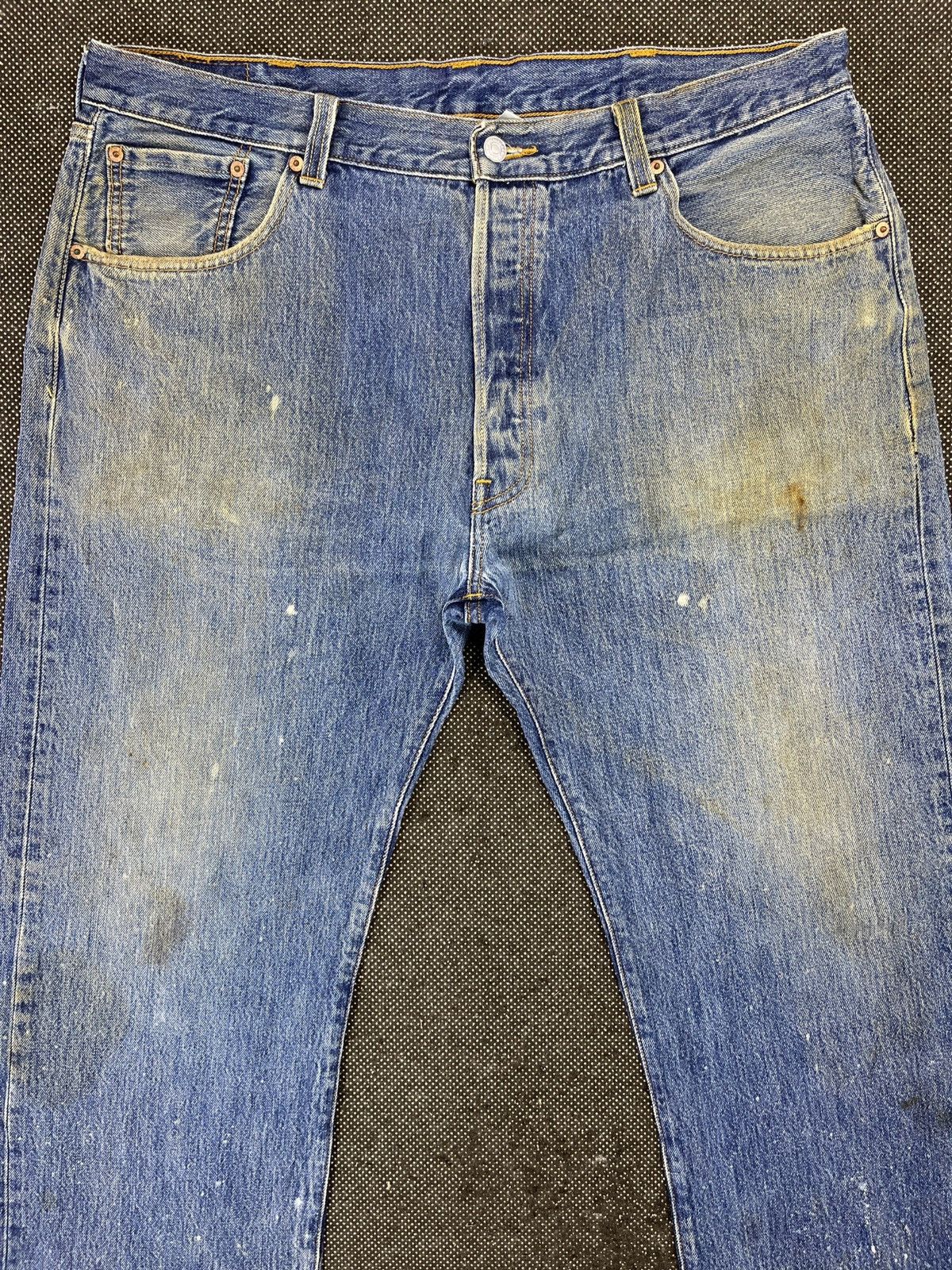 Levi's Vintage Levis 501 Jeans Painted Denim - J683 Size US 40 / EU 56 - 3 Thumbnail