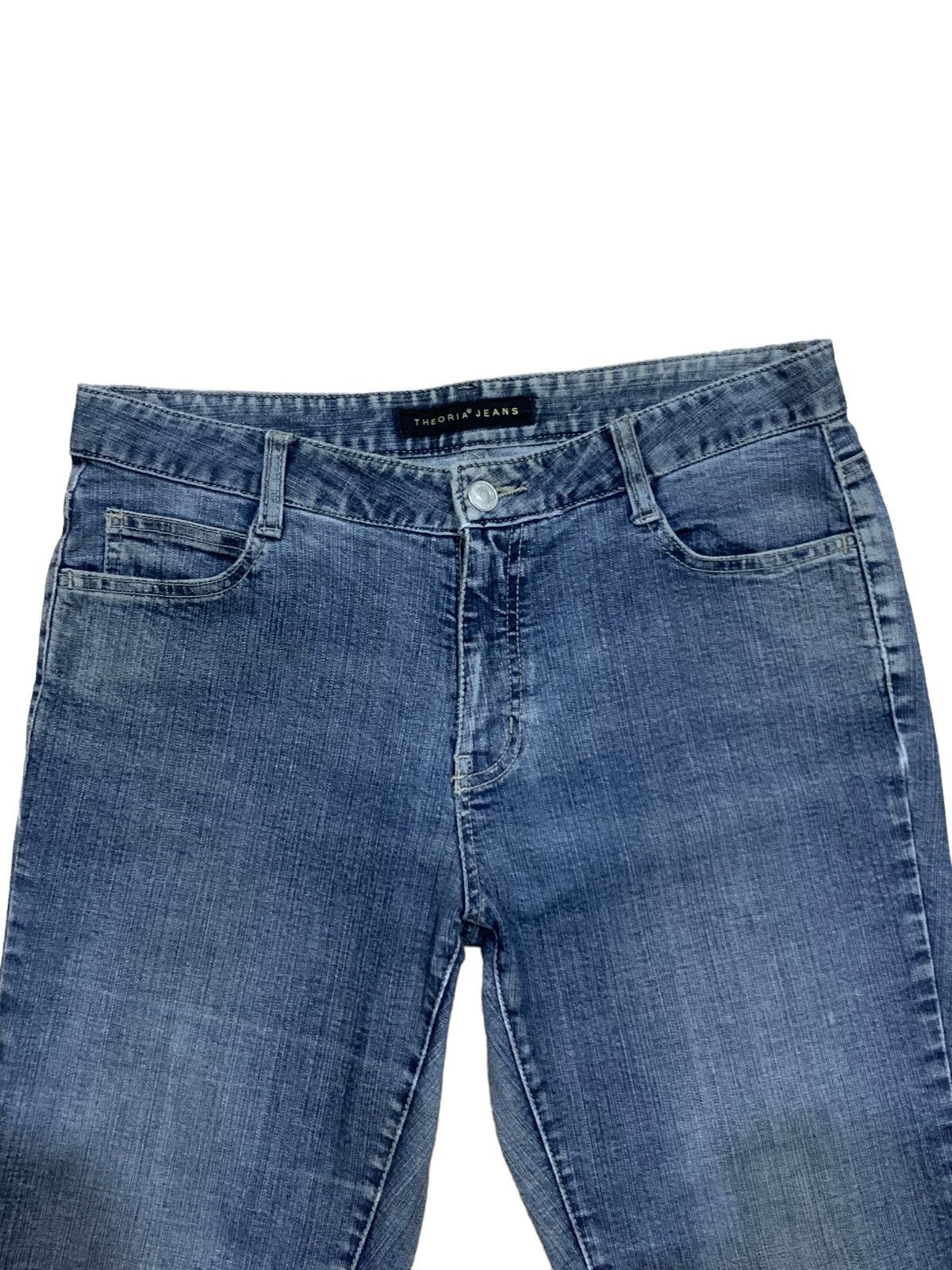 If Six Was Nine × Japanese Brand × Le Grande Bleu (L.G.B.) 🔥Flare🔥 Vintage Theoria Bootcut Distress Jeans Size 28" / US 6 / IT 42 - 4 Thumbnail