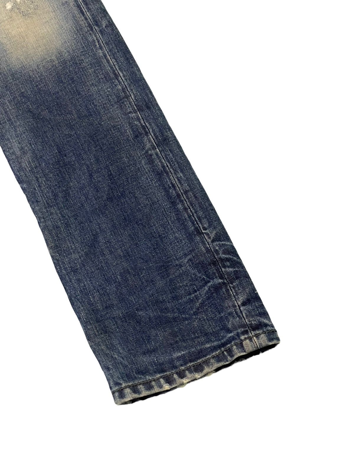 Diesel Slim Jeans Diesel Industries Distress Faded 5🟦7 Size US 31 - 4 Thumbnail