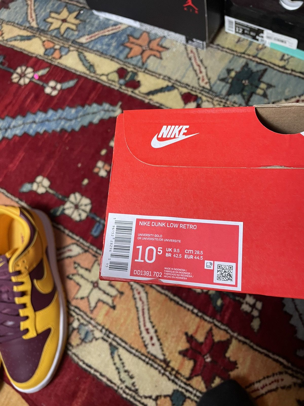 Nike Nike Dunk Low Arizona State size 10.5 Size US 10.5 / EU 43-44 - 7 Thumbnail