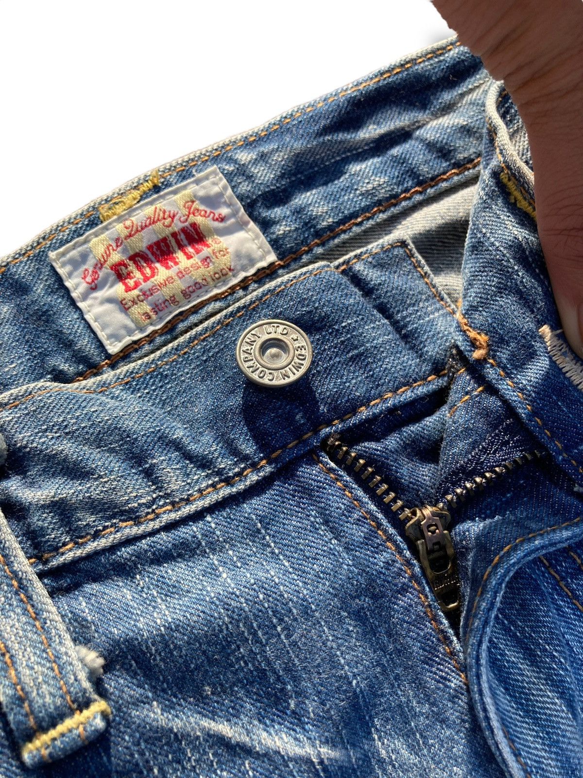 Edwin Vintage Y2K Edwin Straight Kaihara Jeans Size US 30 / EU 46 - 12 Thumbnail
