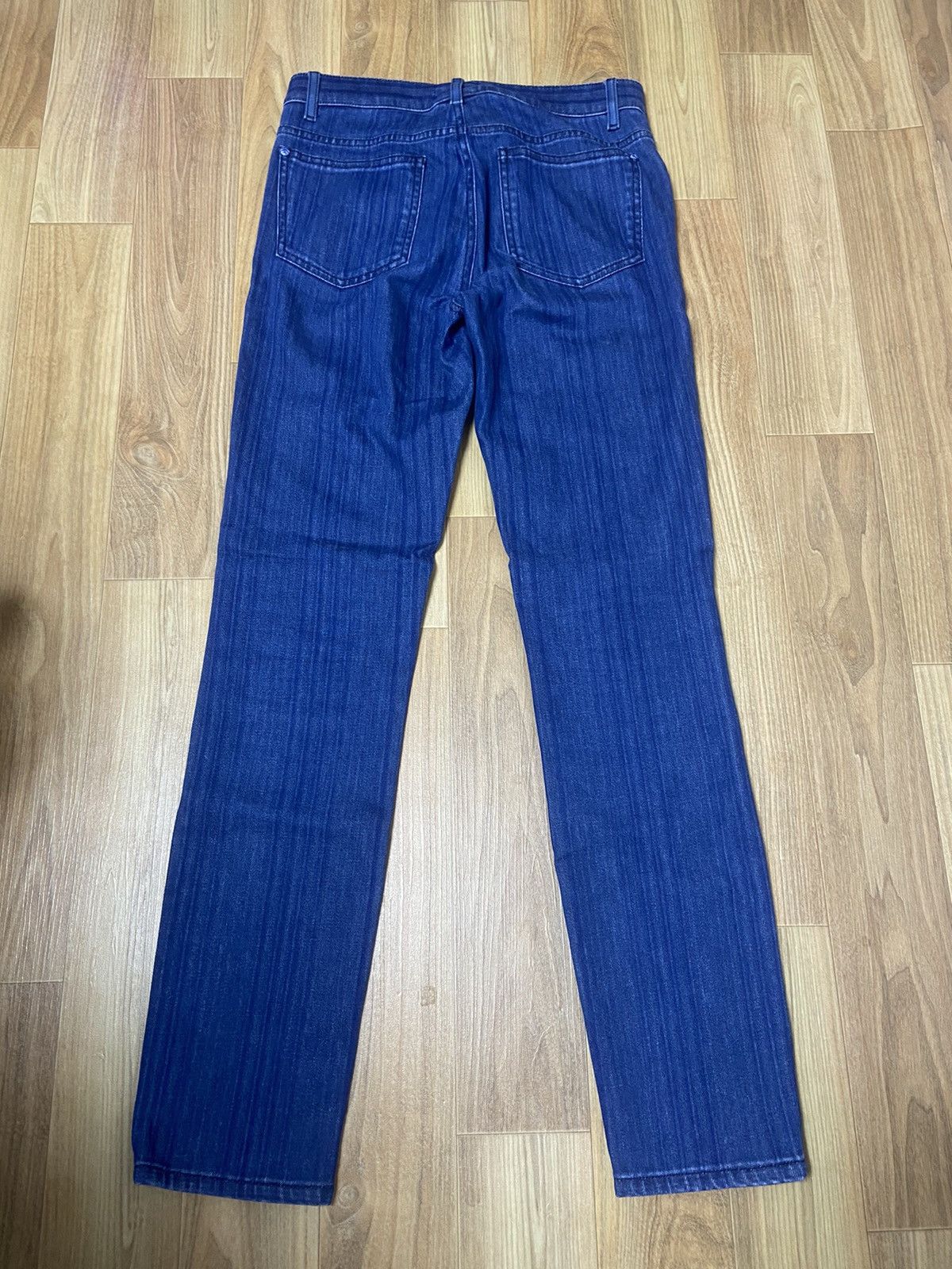 Chanel 36 Chanel striped washing denim pants jeans Size 26" / US 2 / IT 38 - 2 Thumbnail