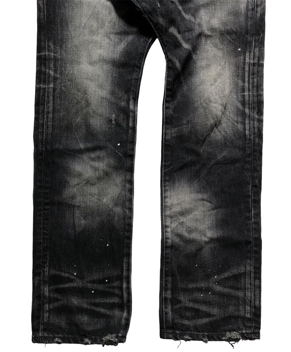 CIVARIZE Civarize wash distressed paint splatter drop crotch jeans Size US 30 / EU 46 - 4 Thumbnail