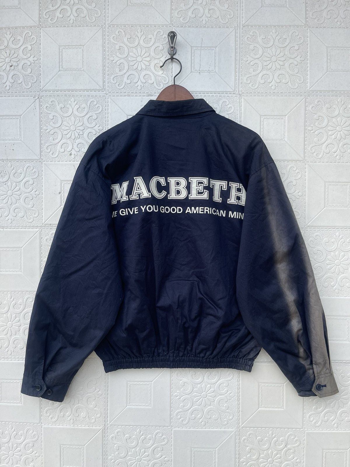 Japanese Brand × Macbeth × Vintage Vintage Macbetth Bomber Jacket (Sleeve Faded) Size US L / EU 52-54 / 3 - 1 Thumbnail