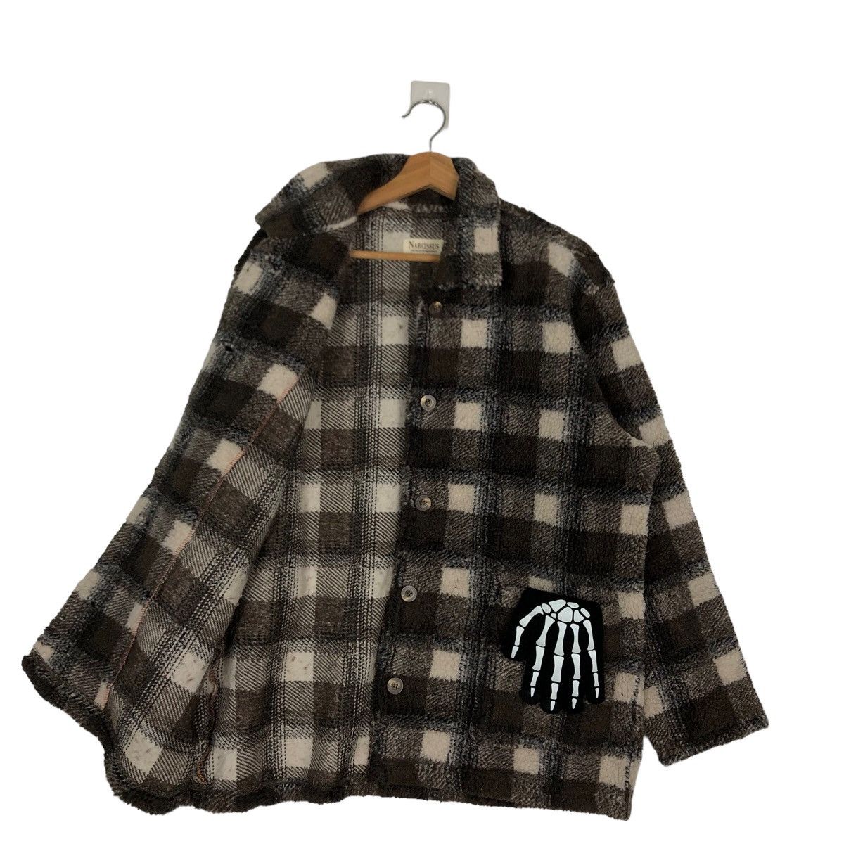 Japanese Brand VINTAGE FLANEL WOOL JACKET NARCISSUS ISSEY MIYAKE JAPAN Size US L / EU 52-54 / 3 - 8 Thumbnail