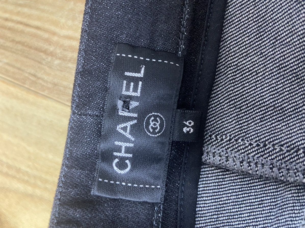 Chanel 36 Chanel waist tie ribbons denim pants jeans Size 26" / US 2 / IT 38 - 6 Thumbnail