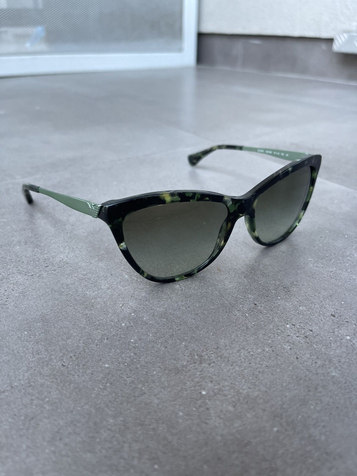 Emporio Armani Emporio Armani EA4030 5227/8E Marble Green Sunglasses Size ONE SIZE - 4 Thumbnail