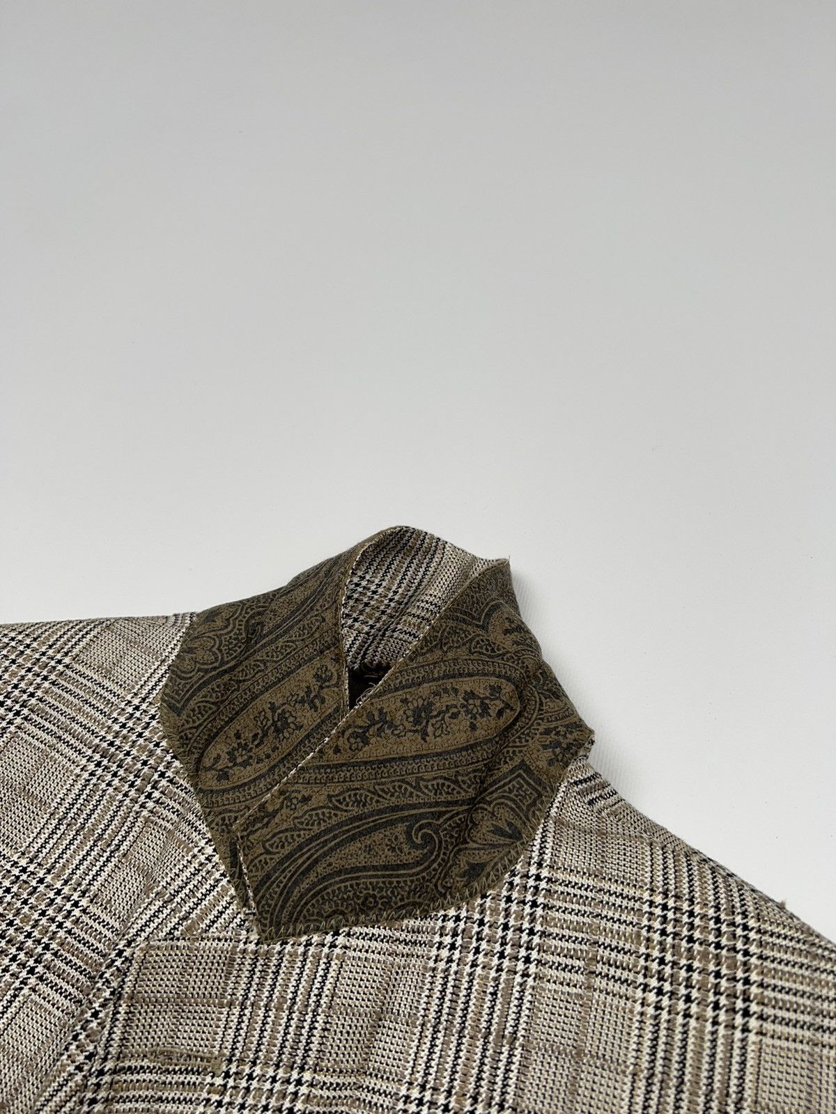 Etro Etro Linen Bandana Canvas Blazer Jacket Size 42R - 19 Thumbnail