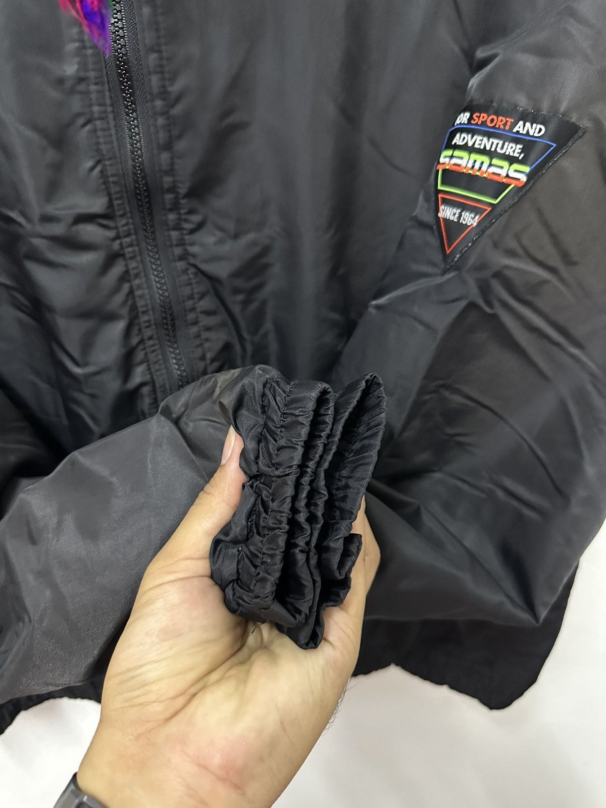 Japanese Brand × Vintage Vintage Samas Italian Sport Logo Lined Zipper Jacket Size US L / EU 52-54 / 3 - 5 Thumbnail