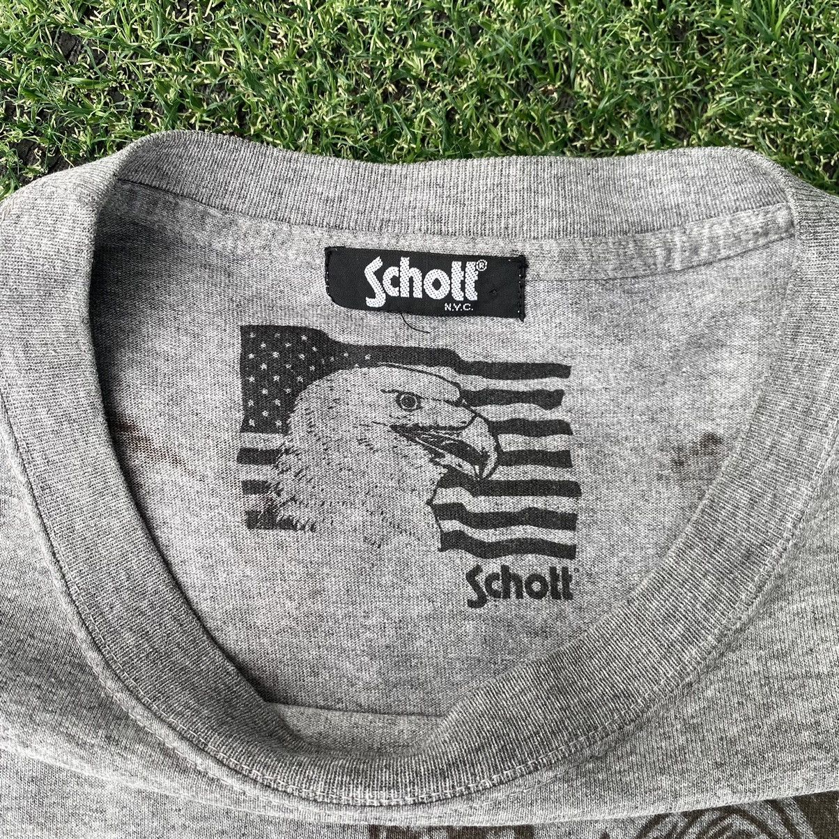 Schott Vintage Y2K Schott NYC HOOKUPS ERD GRUNGE TEE Size US L / EU 52-54 / 3 - 5 Thumbnail