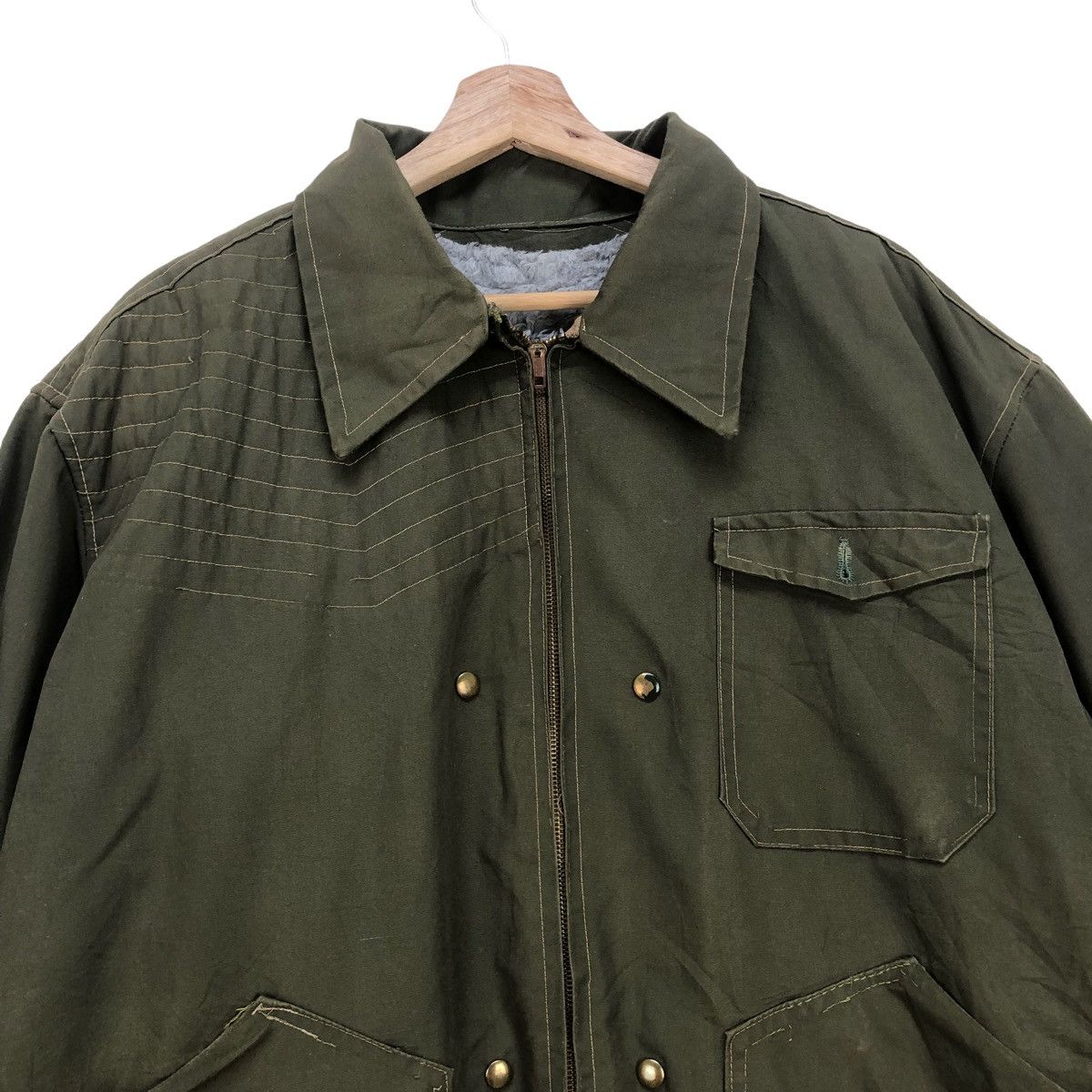 Vintage Vintage Army Jacket Lampo Zipper Size US XL / EU 56 / 4 - 4 Thumbnail