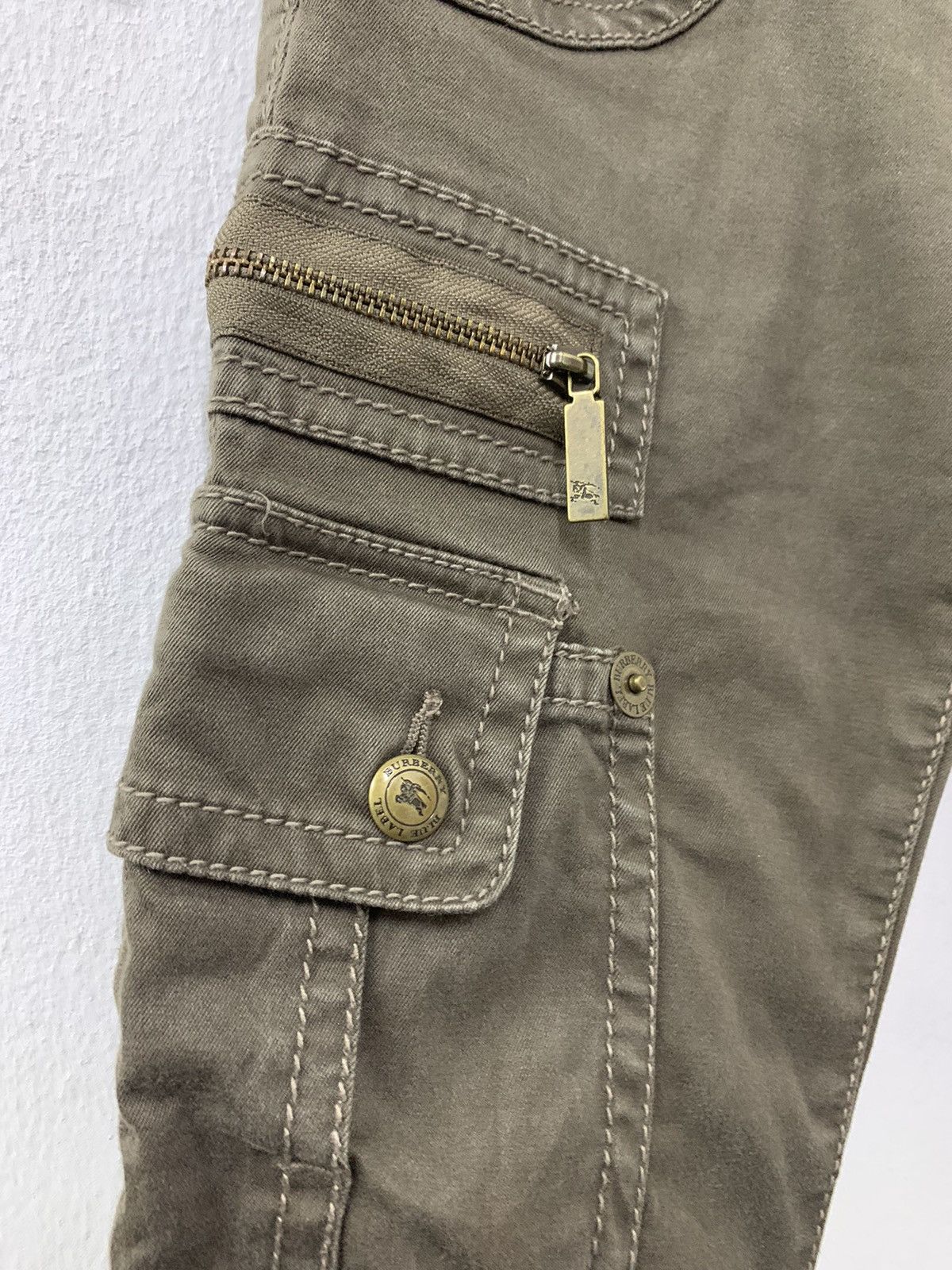 Burberry Burberry Multi Pocket Cargo Pants Skinny Flare Blue Label Size 27" / US 4 / IT 40 - 3 Thumbnail