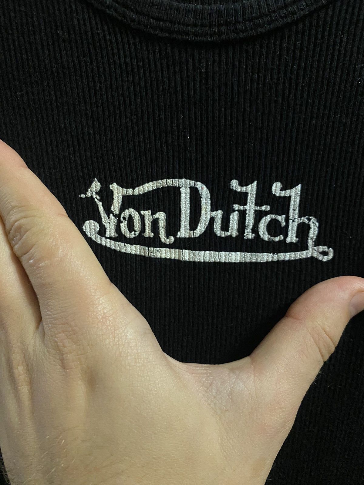 Japanese Brand Rare Shirt Von Dutch in Rib Centr Logo. Size US L / EU 52-54 / 3 - 2 Thumbnail