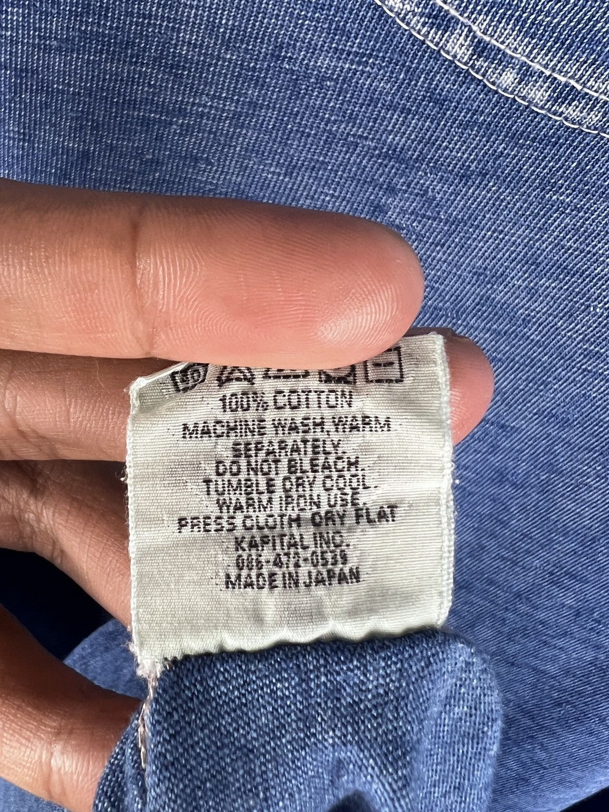Kapital Kapital ‘1985” Indigo Button Tshirt Size US S / EU 44-46 / 1 - 11 Thumbnail