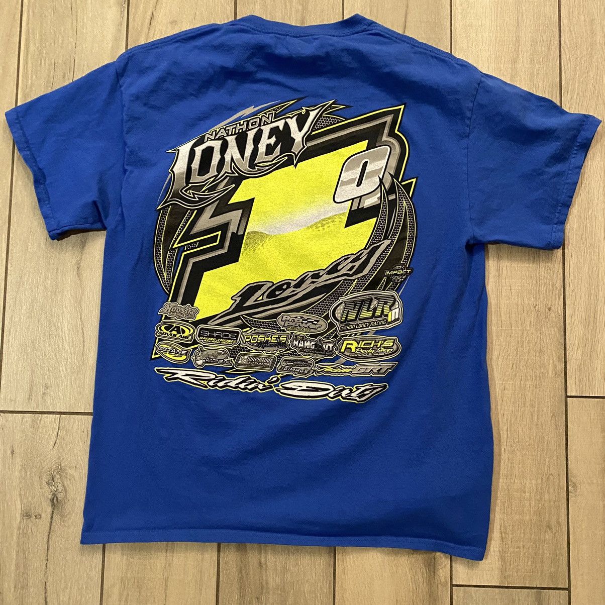 NASCAR × Nike Vintage Y2K Blue Nascar AOP Racing Graphic Tee L Size US L / EU 52-54 / 3 - 1 Thumbnail