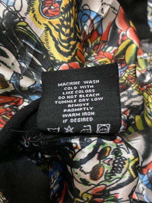 Vintage Christian Audigier Ed Hardy Overprint Reversible Hoodie Grailed