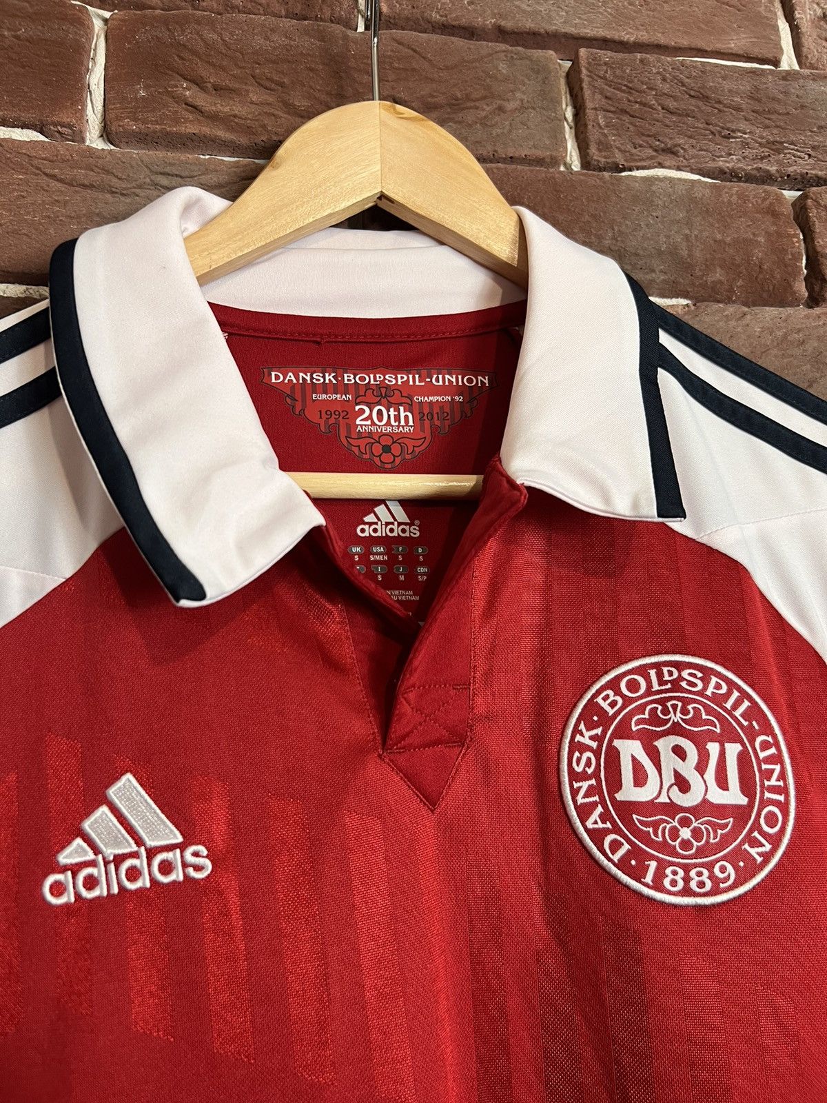 Adidas Rare Vintage Adidas Dansk Boldspil Y2K L Jersey Soccer Kit Size US S / EU 44-46 / 1 - 3 Thumbnail