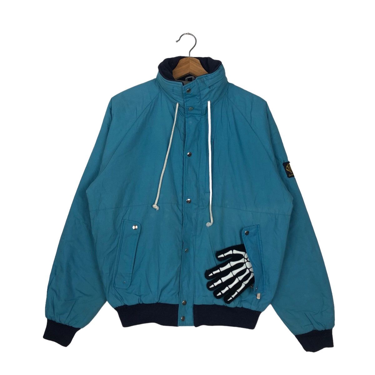 Japanese Brand VINTAGE LEFT-HAND BOMBER JACKET JAPAN MADE Size US L / EU 52-54 / 3 - 1 Thumbnail